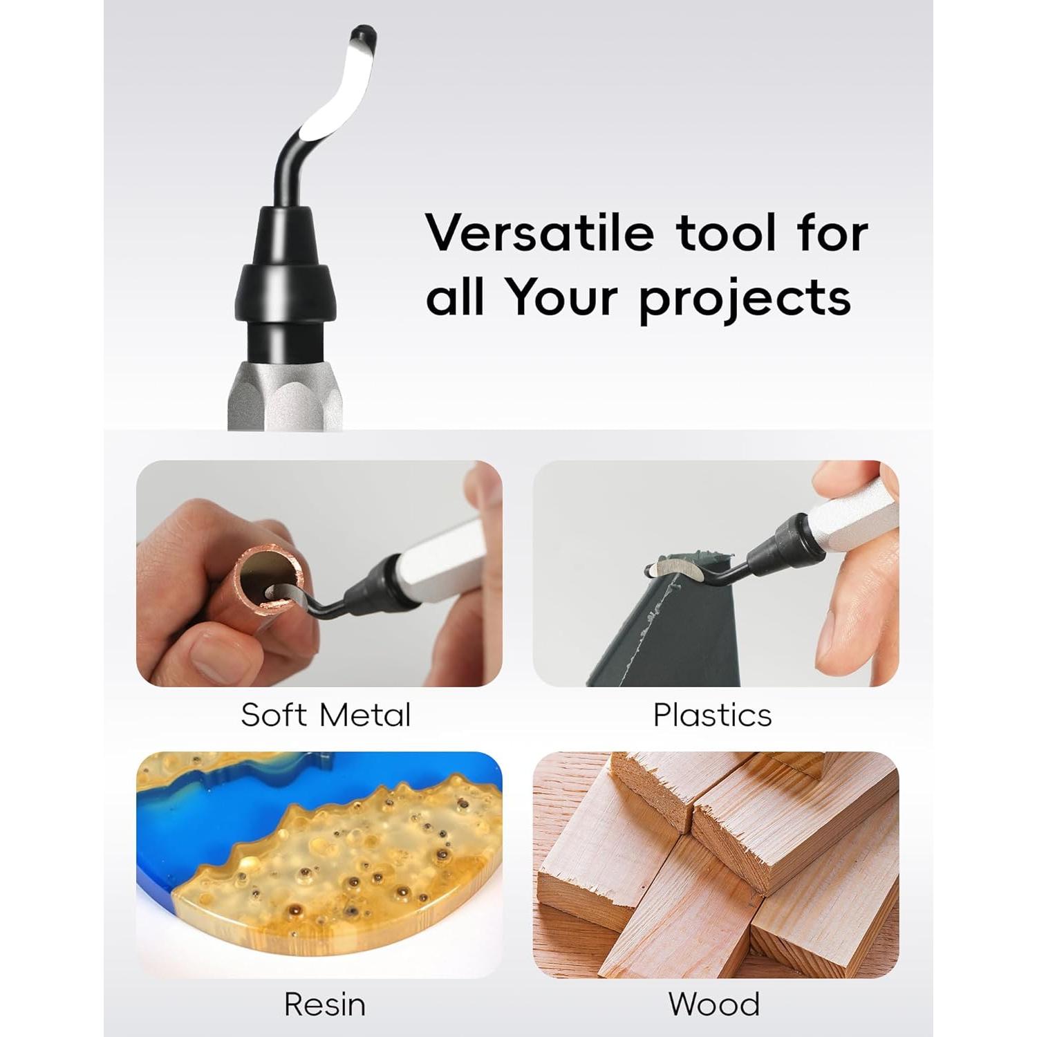 Herramienta de Desbarbado Voltrish con 11 Cuchillas de Acero