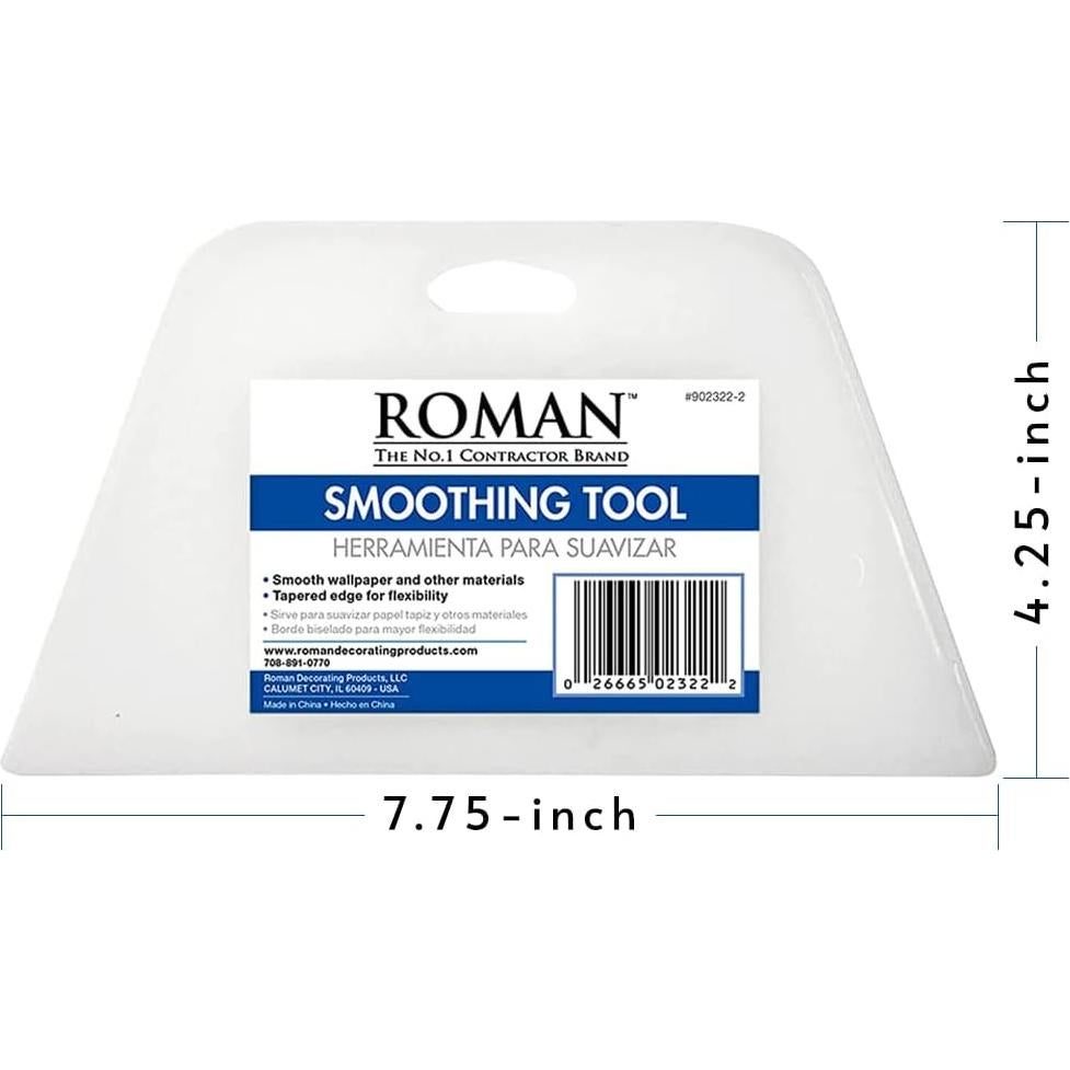 Herramienta de Alisado de Papel Tapiz ROMAN 19.69 cm Blanco