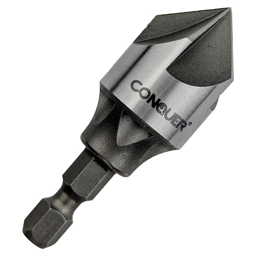 Broca de Avellanado CONQUER 5 Flautas 87° 3mm-19mm