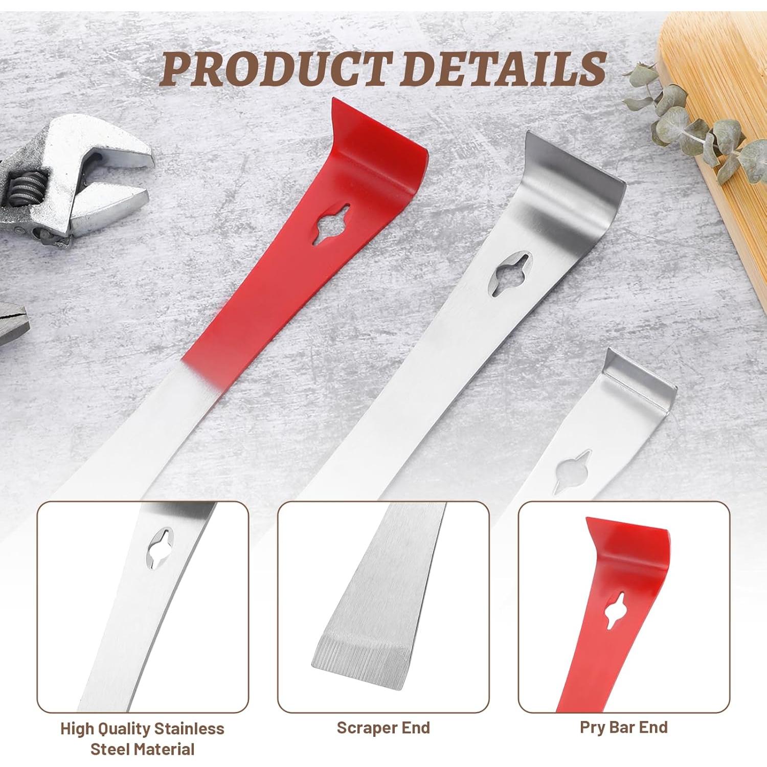 Juego de 3 Palancas de Acero Inoxidable para Apicultura