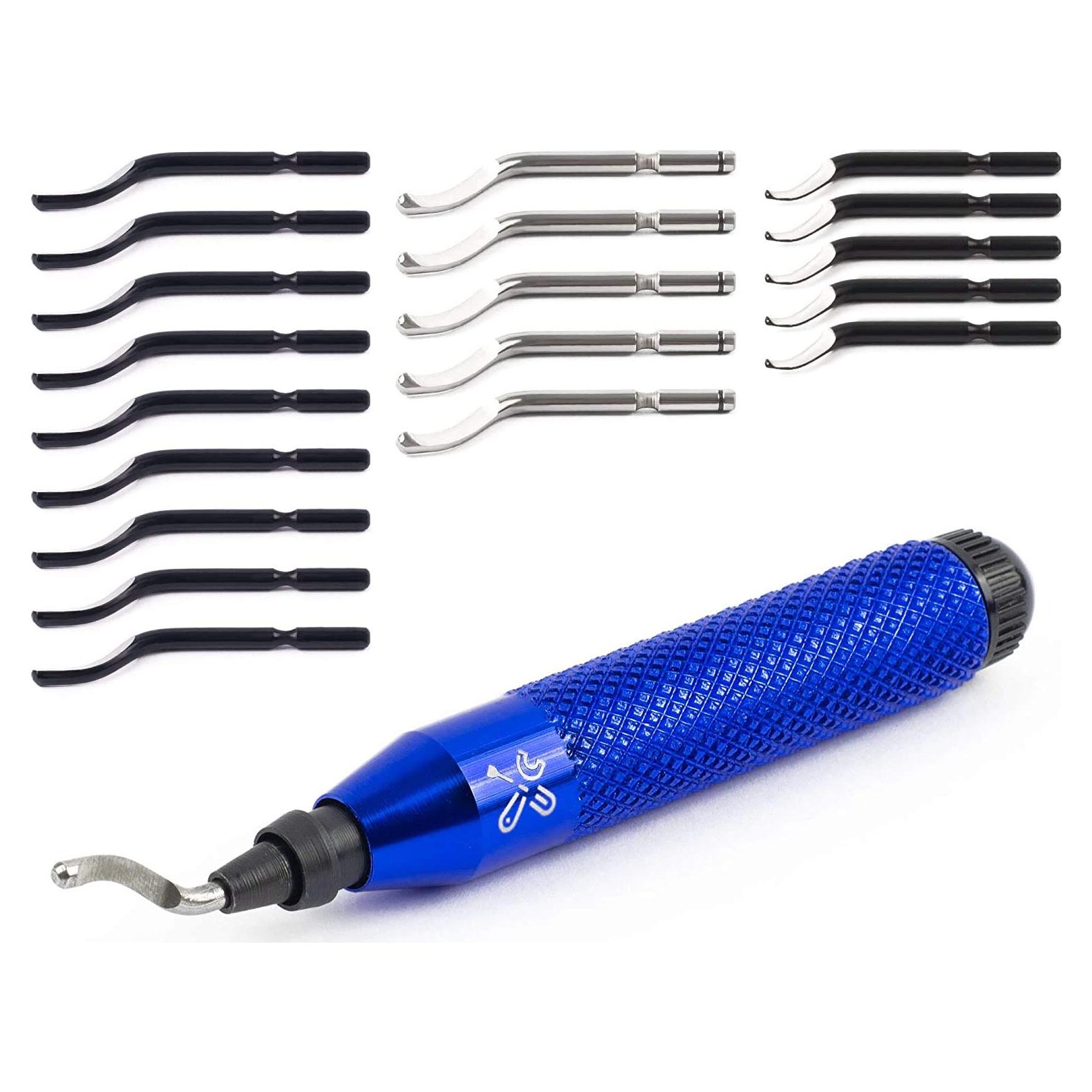 Kit de Desbarbado BroadBasic con 20 Cuchillas de Acero Rápido