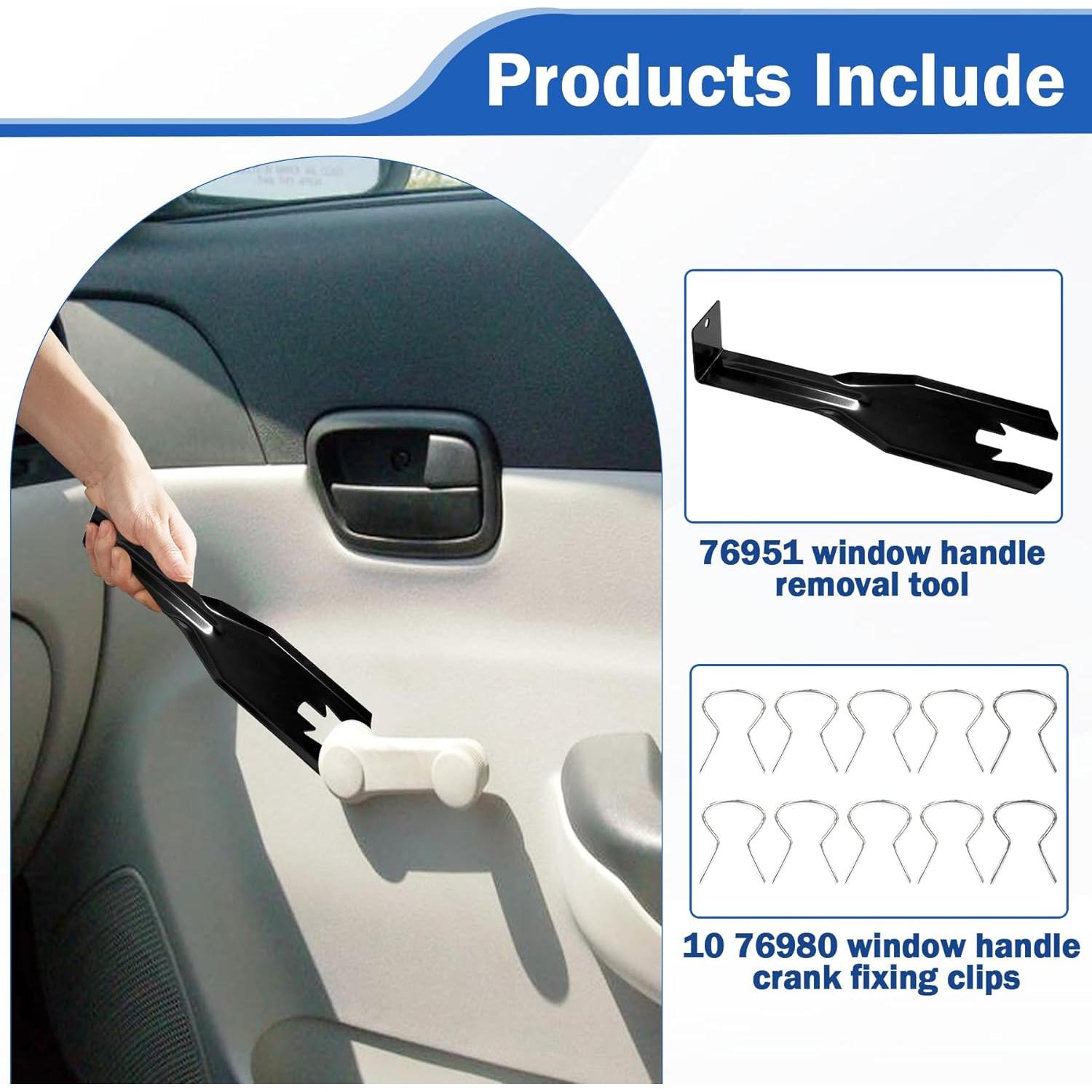 Herramienta de Extracción de Manijas de Ventana Xihu 76951 con 10 Clips