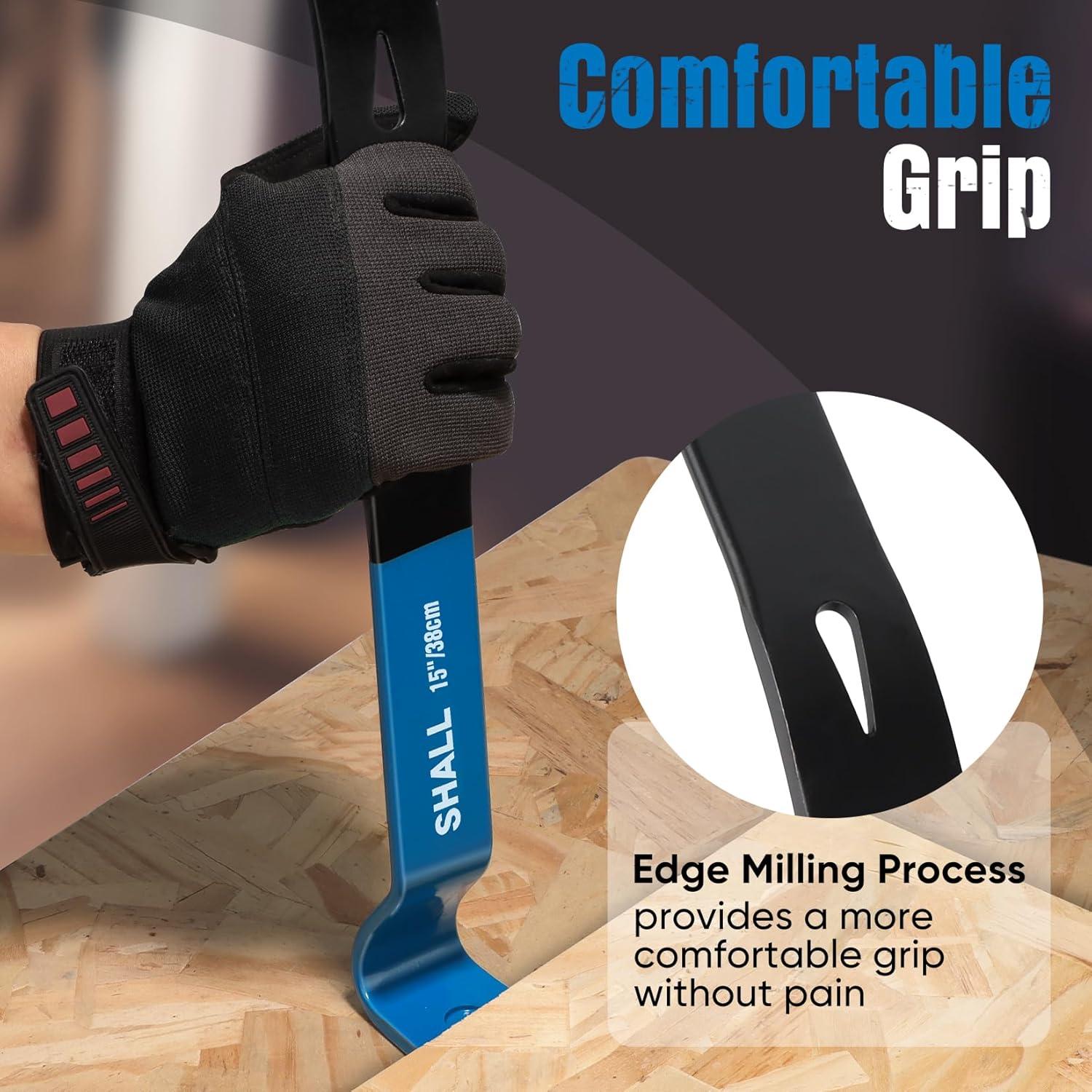 Barra de Palanca Plana SHALL 38.1 cm Extractor de Clavos