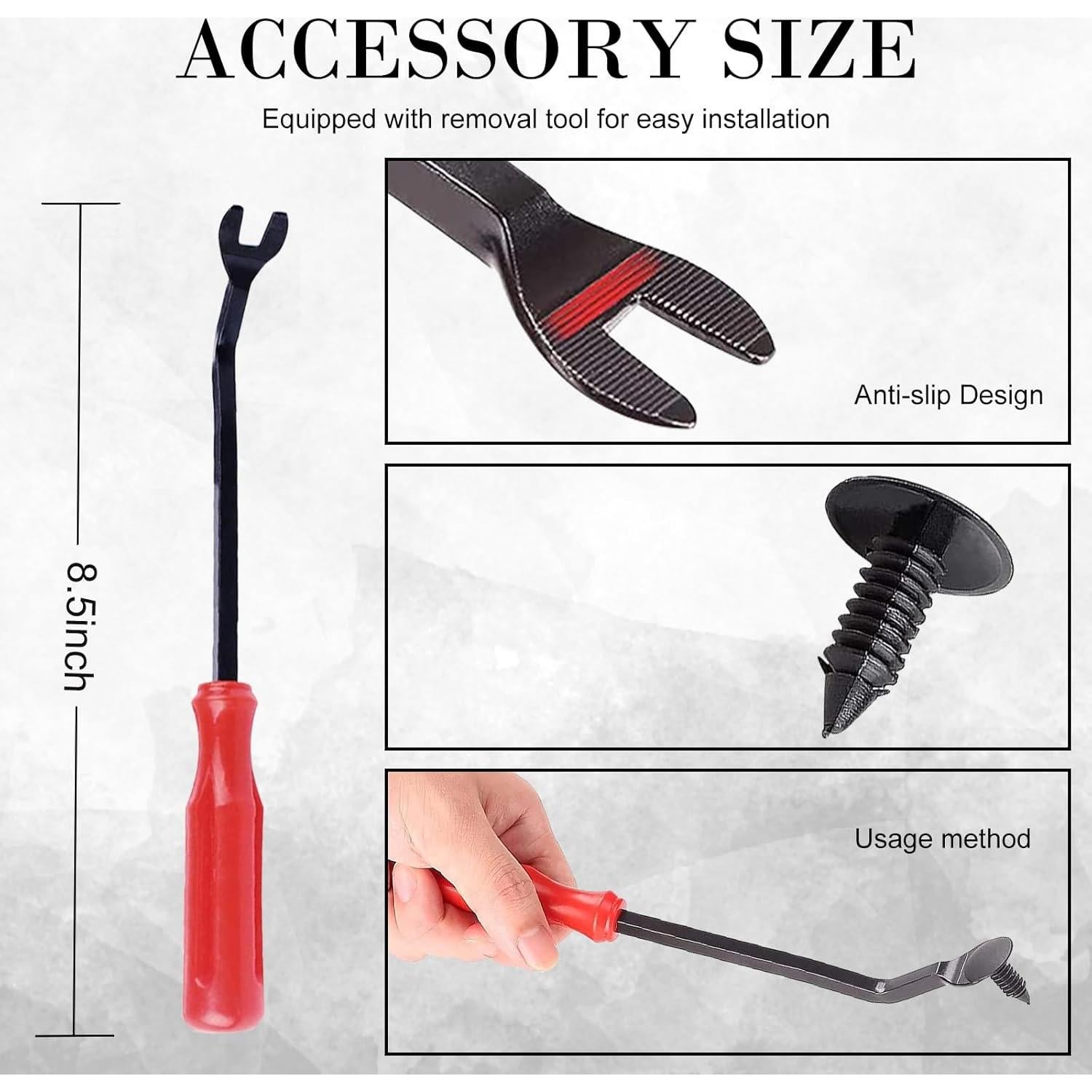 Kit de Clips de Parachoques Ajxn 100 Piezas con Extractor