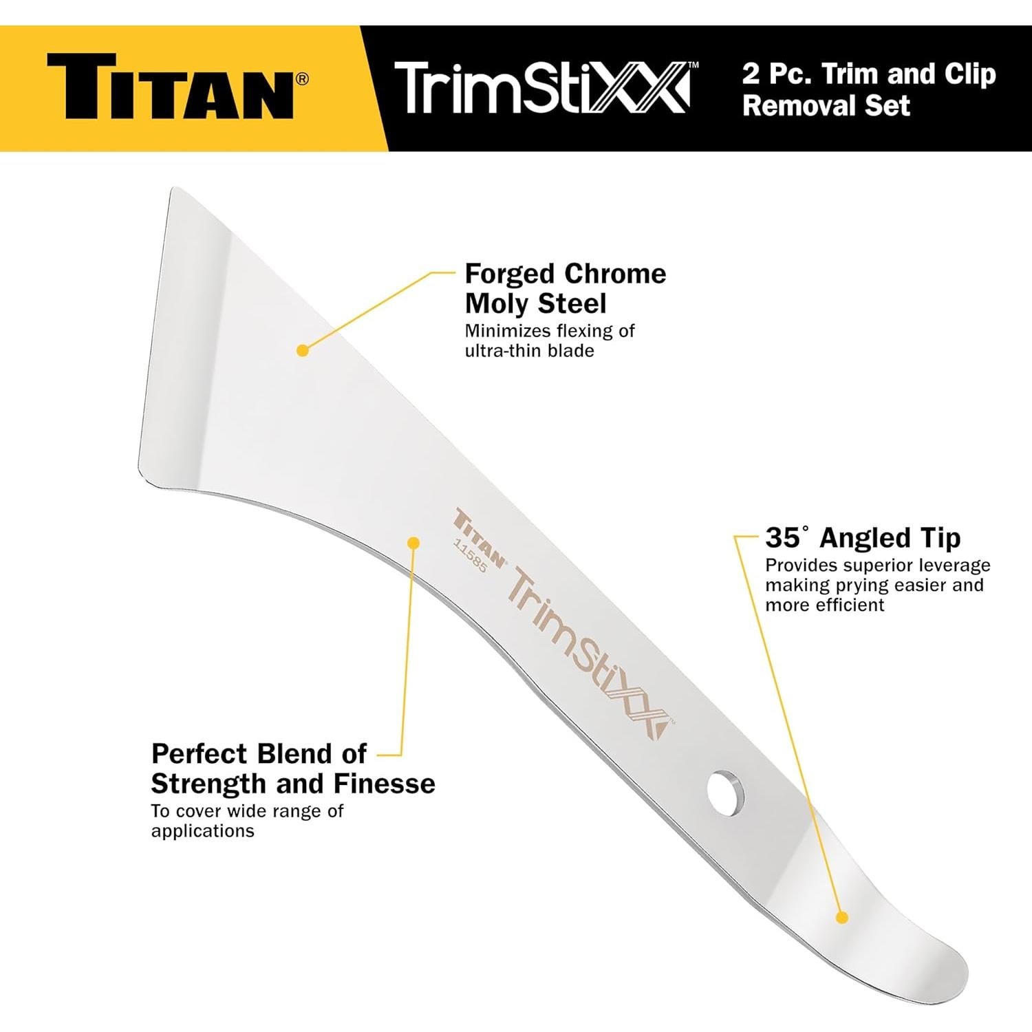 Juego de 2 Palancas de Retiro de Molduras Titan 11586