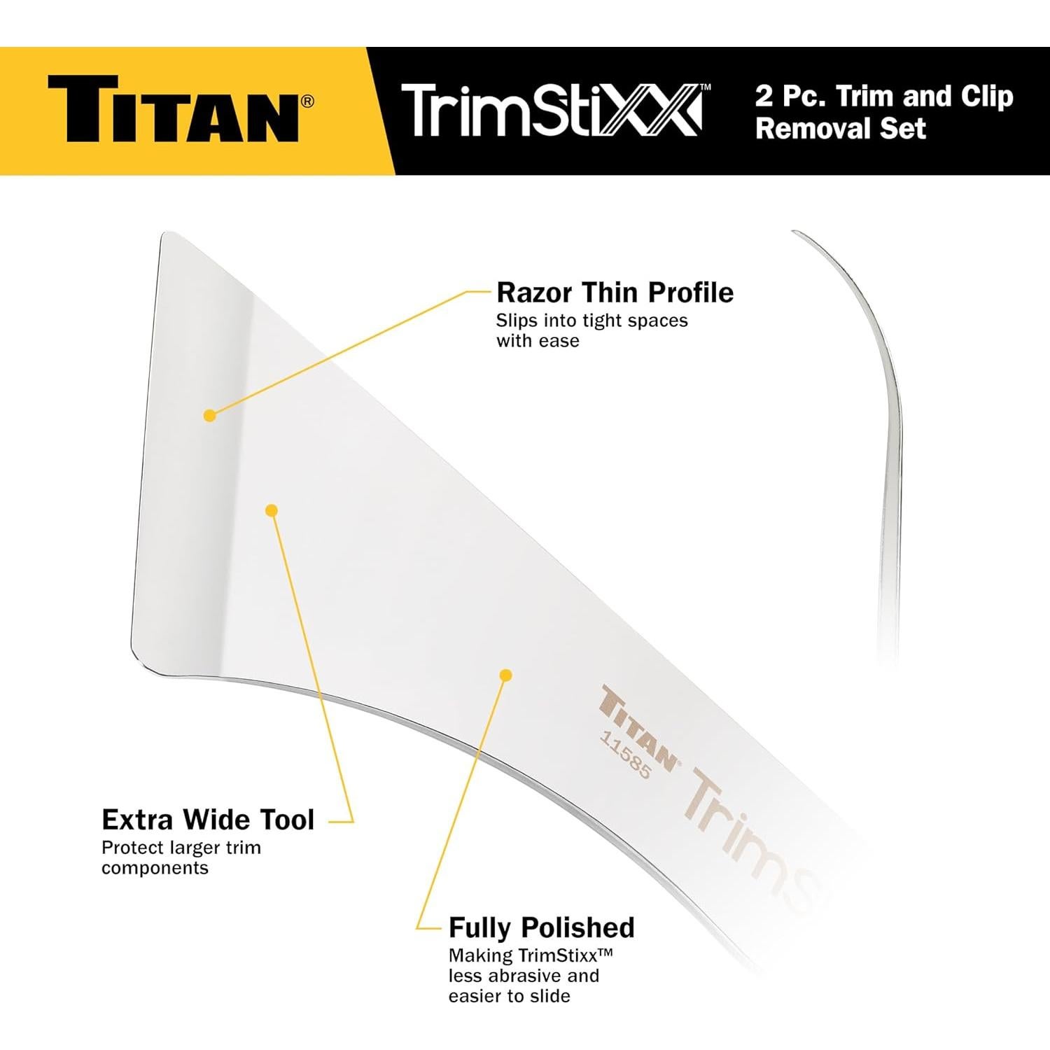 Juego de 2 Palancas de Retiro de Molduras Titan 11586