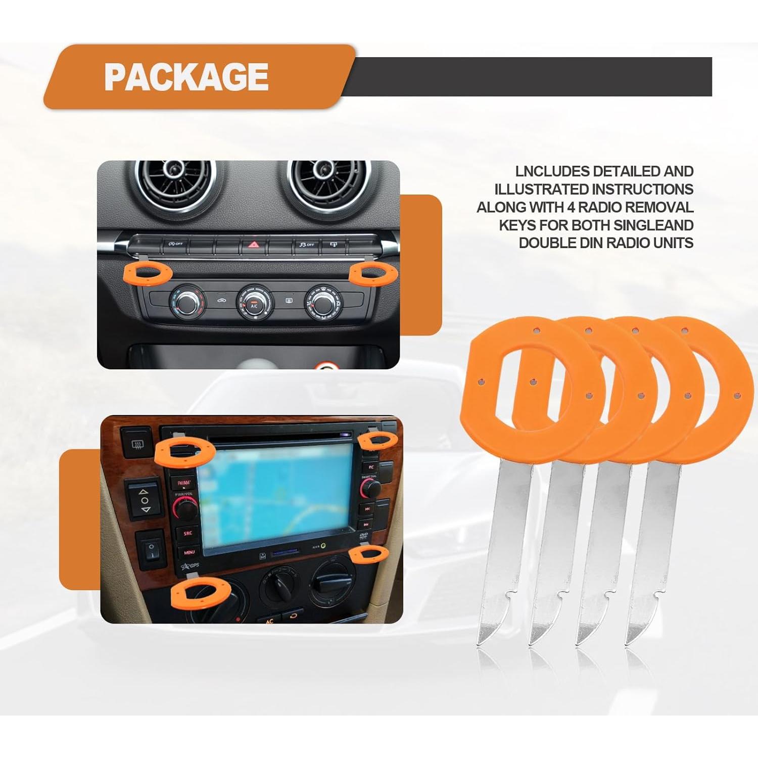 Juego de Herramientas de Remoción de Radio BSAMZO 4 Piezas