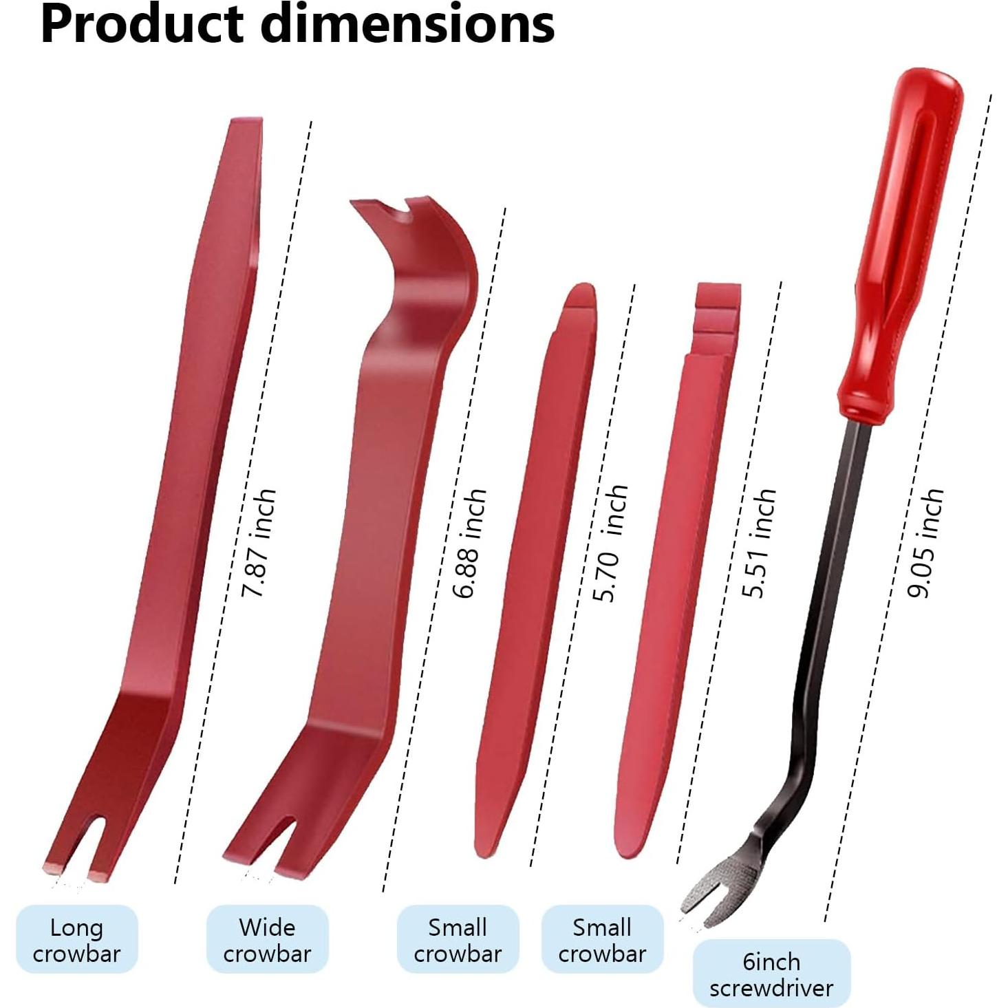 Kit de Herramientas de Extracción de Molduras CNHDCET 5 Piezas