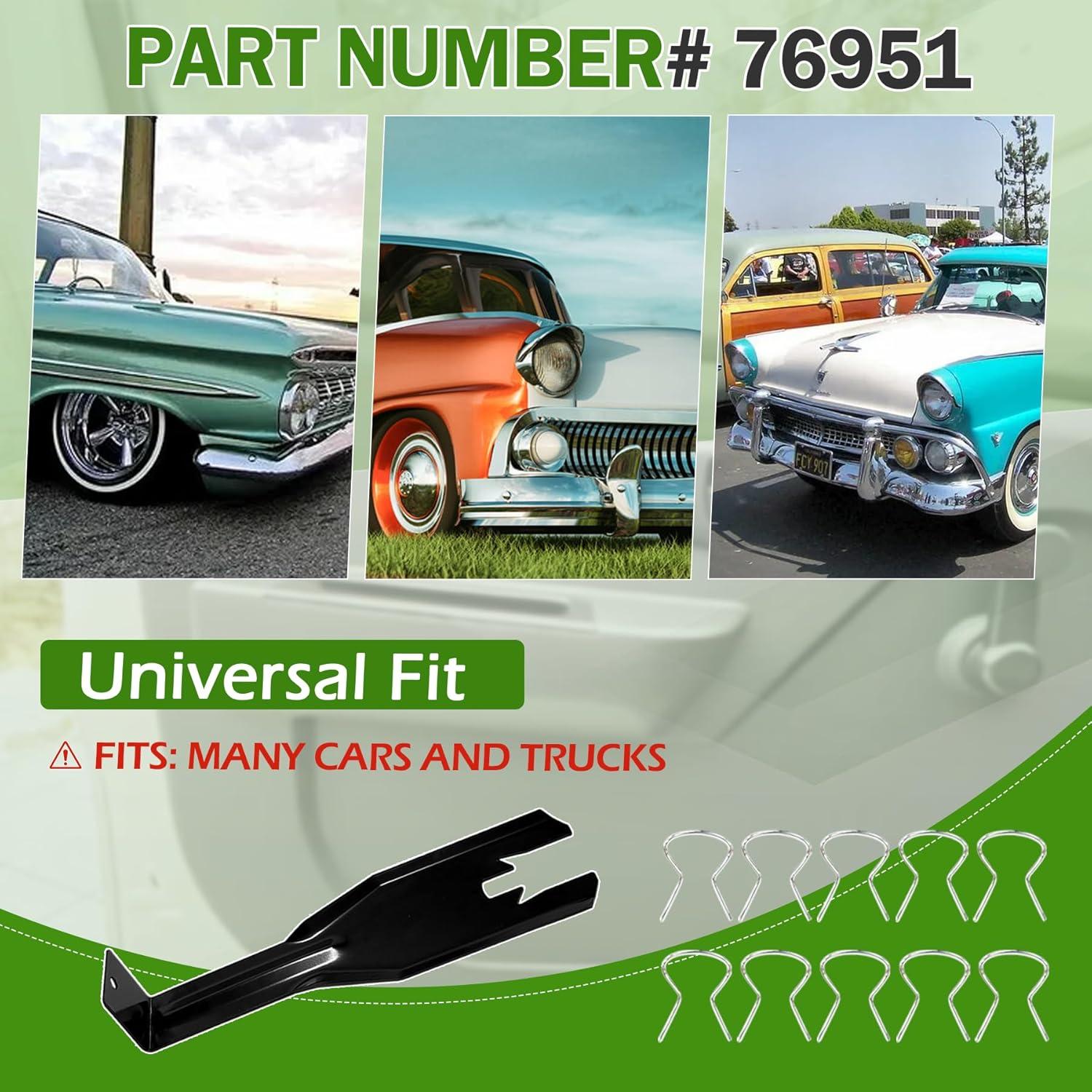 Herramienta de Extracción de Manijas de Ventana Showingo 76951 con 10 Clips