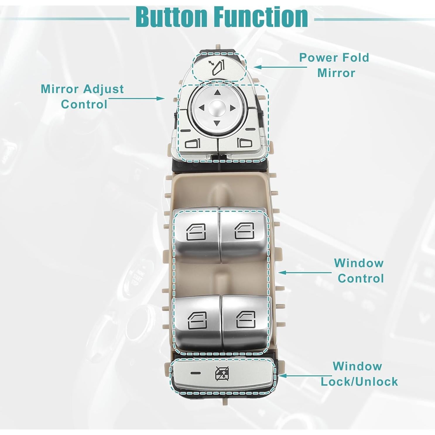 Interruptor de Ventana ACROPIX para Mercedes-Benz GLC300 C350e C63