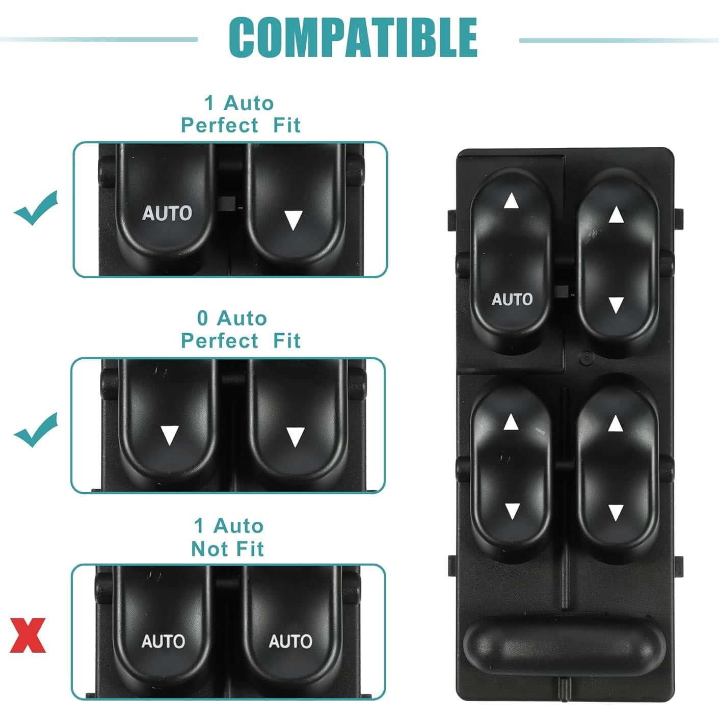 Interruptor de Ventana Eléctrica ACROPIX XL1Z14529BA Compatible Ford