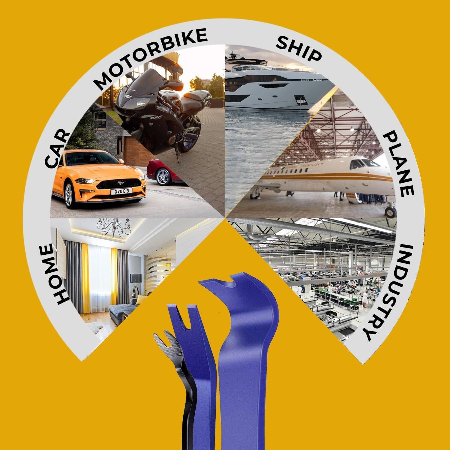 Juego de Herramientas para Retirar Molduras Siless ST12 - 12 Piezas