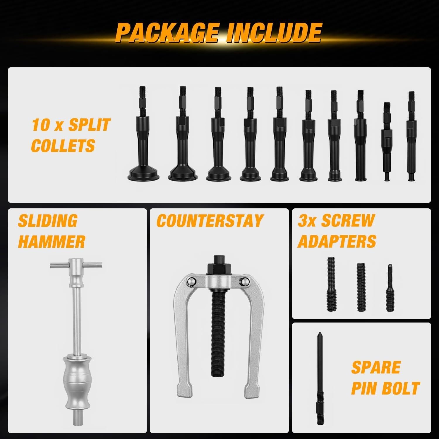 Kit de Extractor de Rodamientos GOOACC 16 Piezas con Estuche