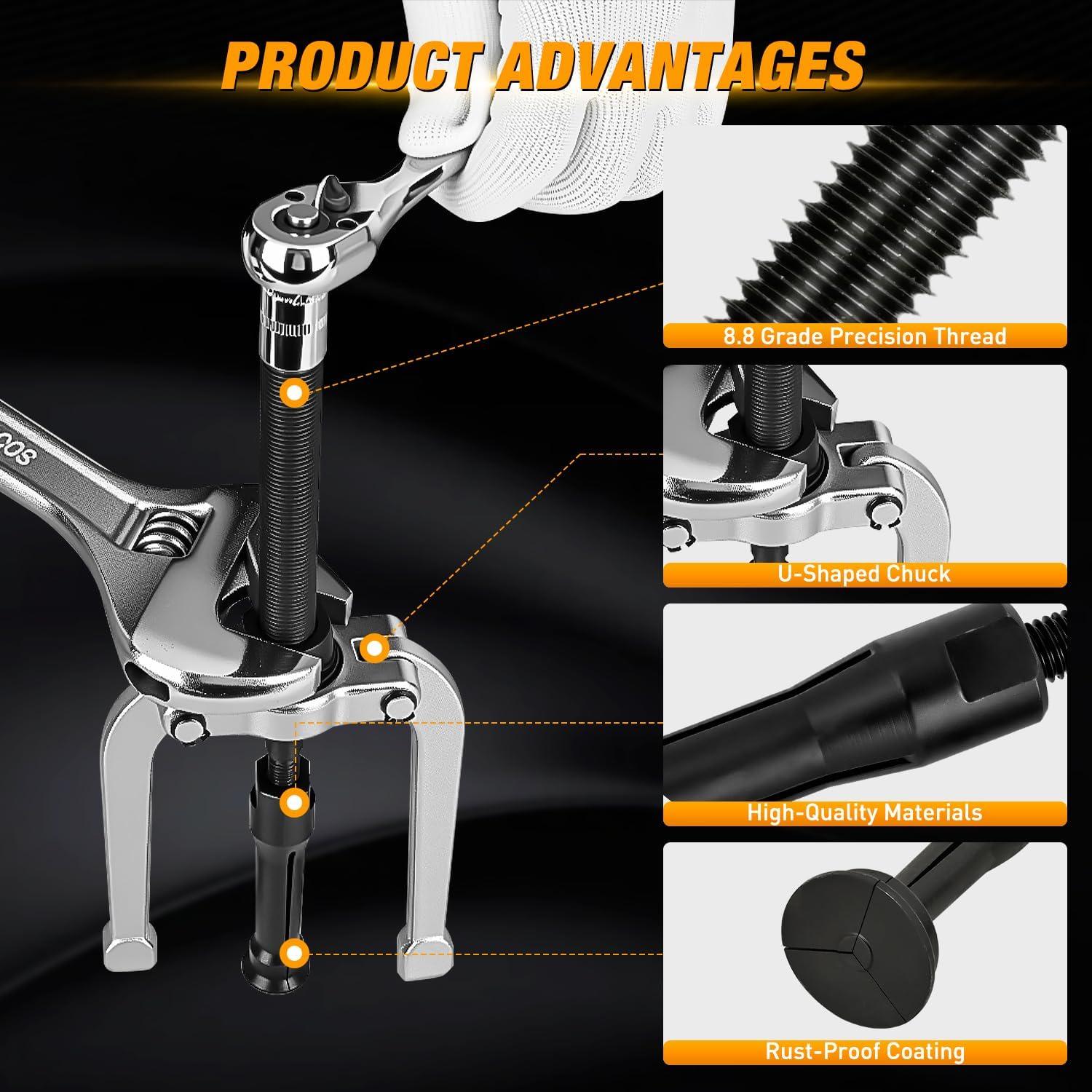 Kit de Extractor de Rodamientos GOOACC 16 Piezas con Estuche