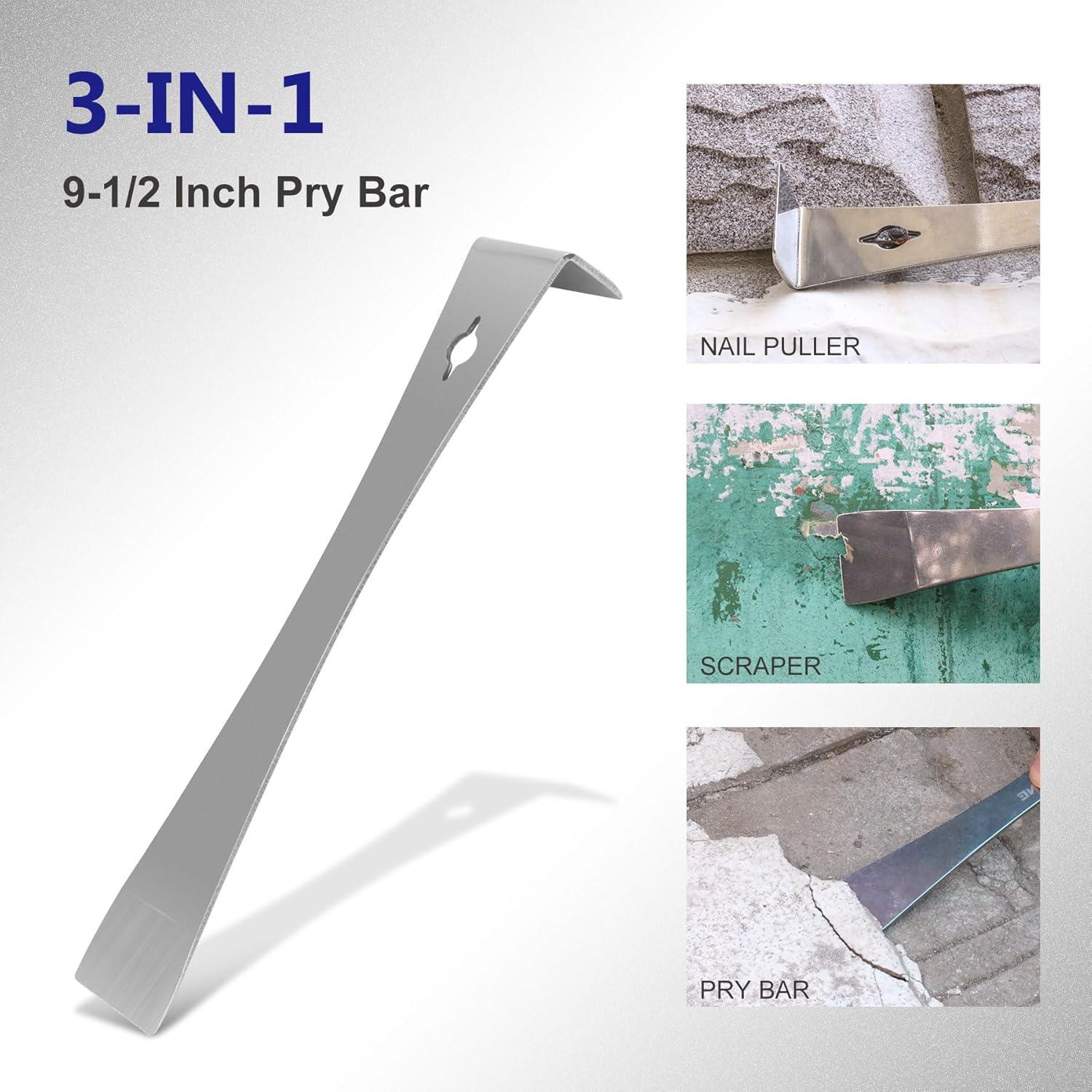 Juego de Raspadores de Palanca STAHONE 2 Piezas Acero Inoxidable