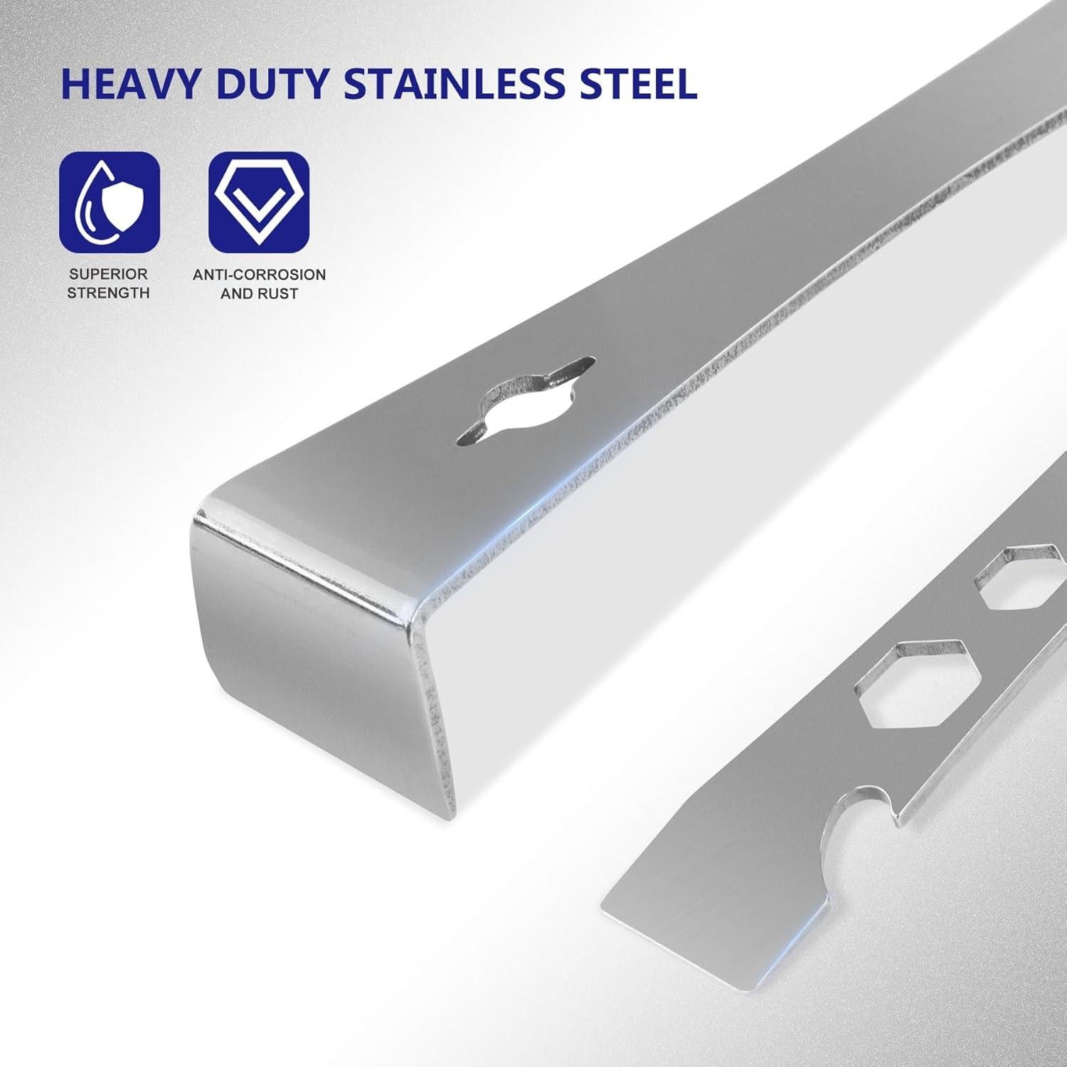 Juego de Raspadores de Palanca STAHONE 2 Piezas Acero Inoxidable