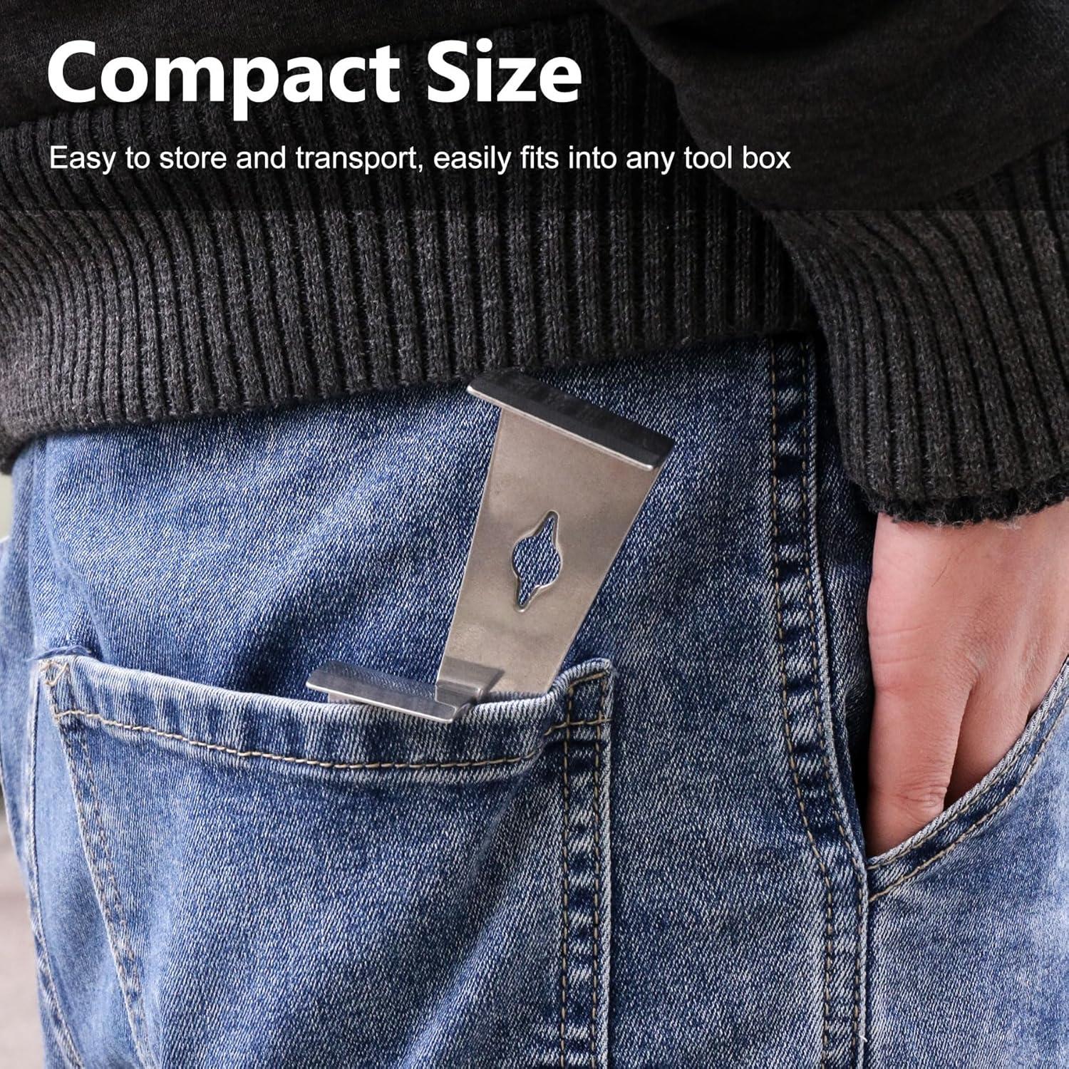 Juego de Raspadores de Palanca STAHONE 2 Piezas Acero Inoxidable