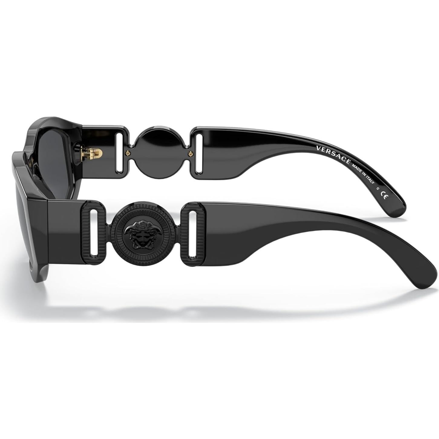 Gafas de sol Versace Hombre Marco Negro Lentes Grises 53mm