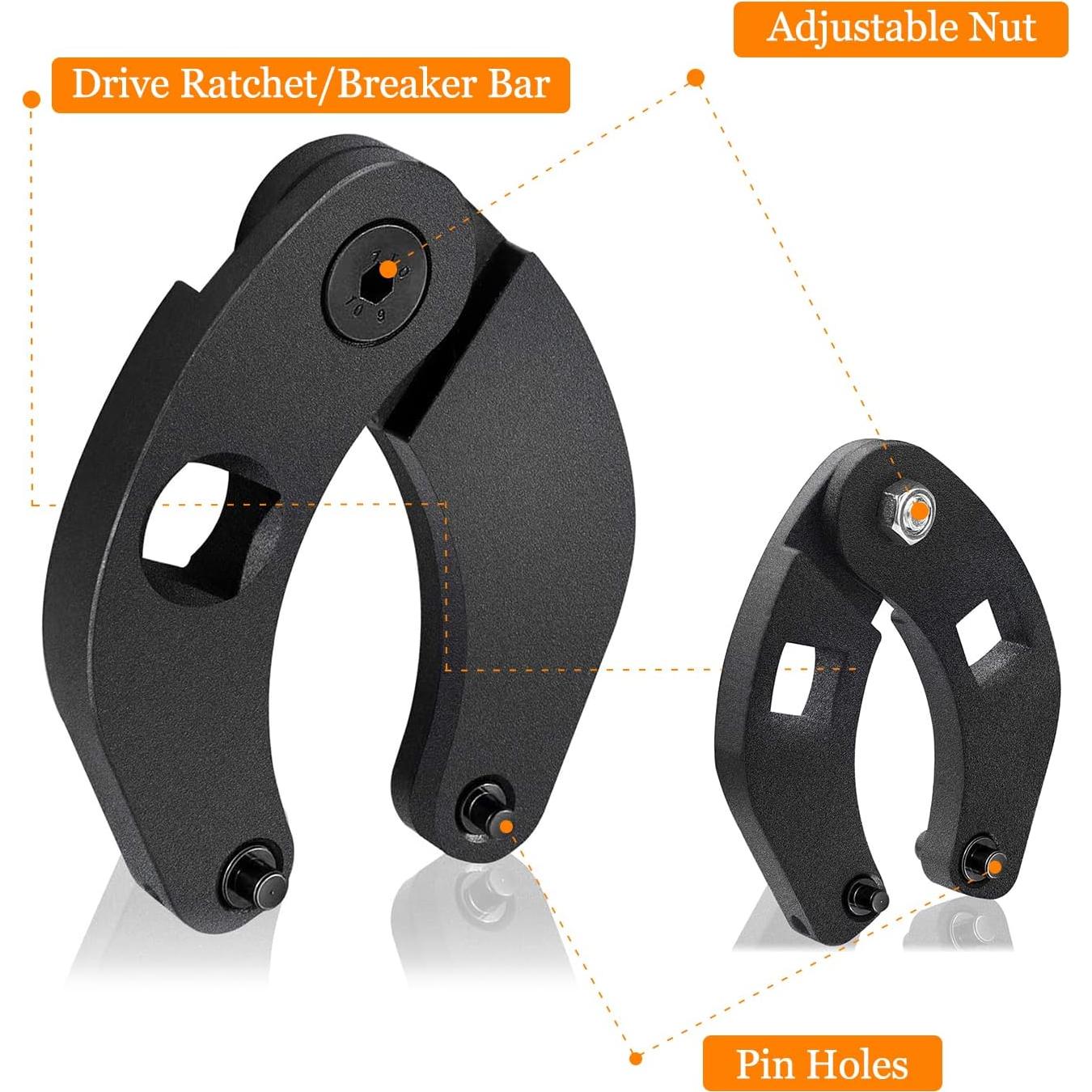 Juego de Llaves de Tuerca Ajustable IVARKEY 1266 y 7463 Universal