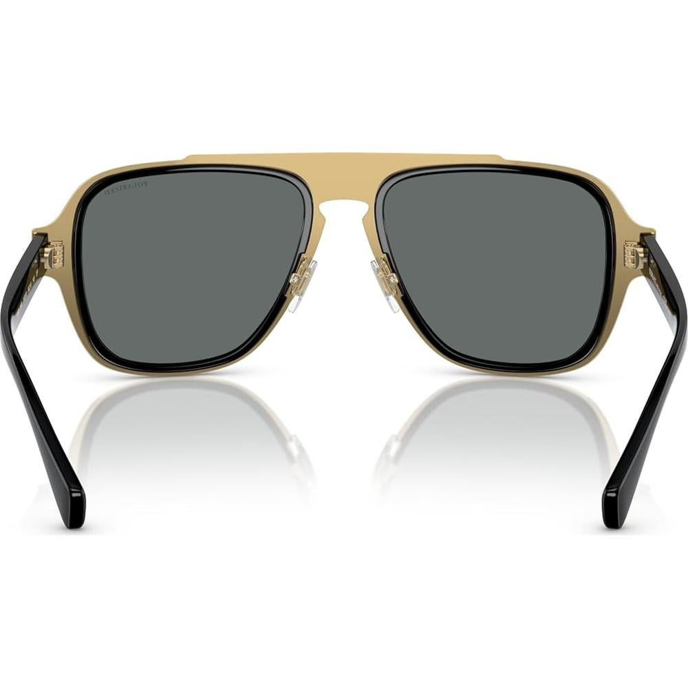 Gafas de Sol Versace Hombre Marco Negro Lentes 56mm
