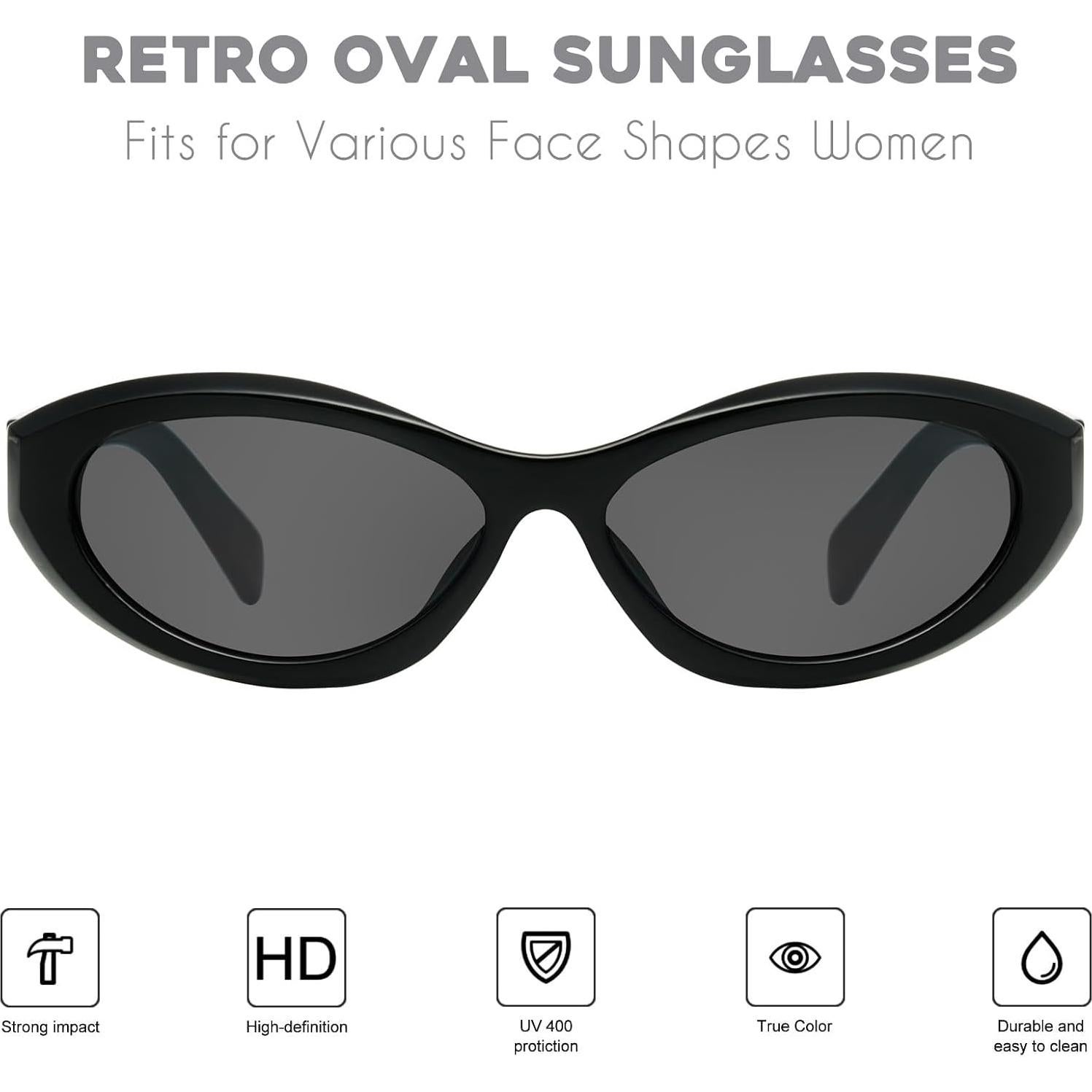 Gafas de Sol Ovaladas Mosanana MS52372 UV400 Retro