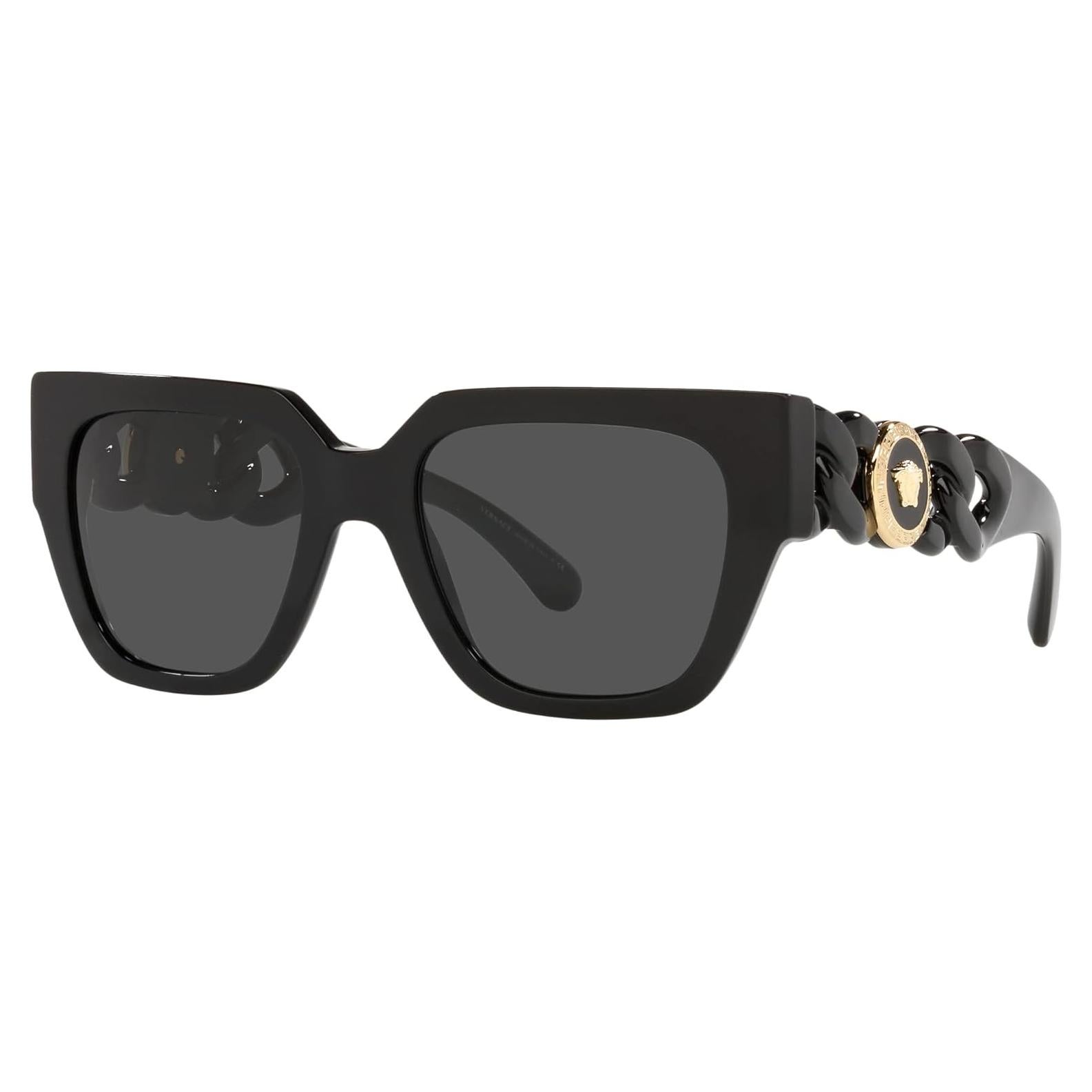 Gafas de sol Versace Mujer Marco Negro Lentes Gris 53mm