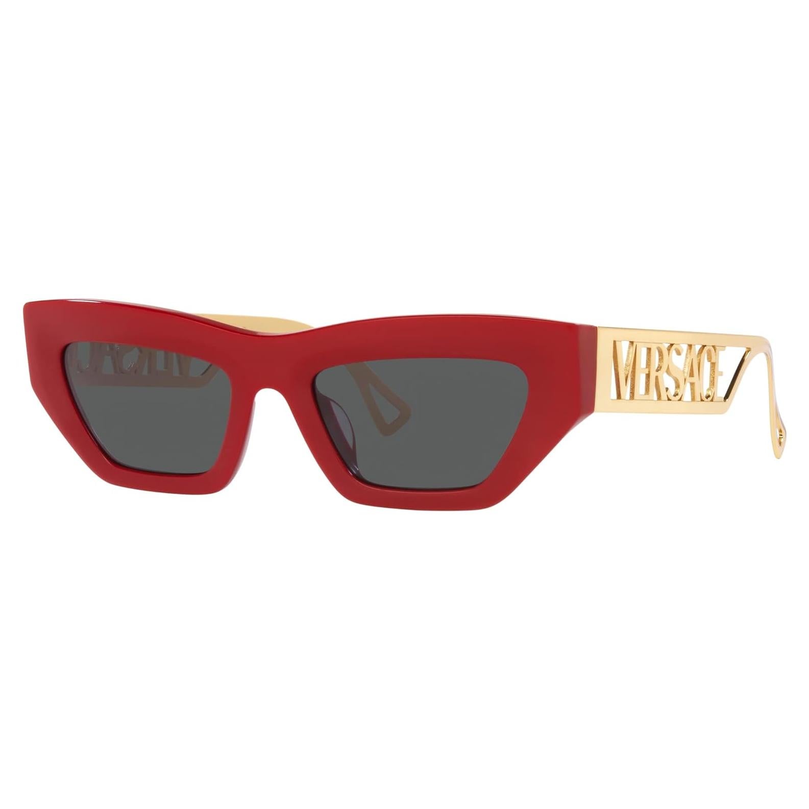 Gafas de sol Versace Mujer Marco Negro Lentes Grises 53mm