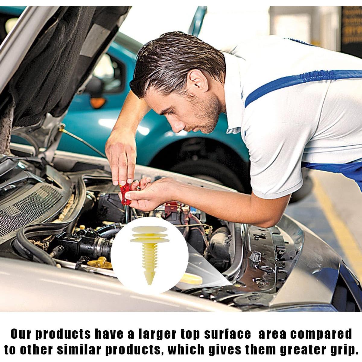 25 Sujetadores de Panel de Recorte Ohleats 10153057 8mm Beige