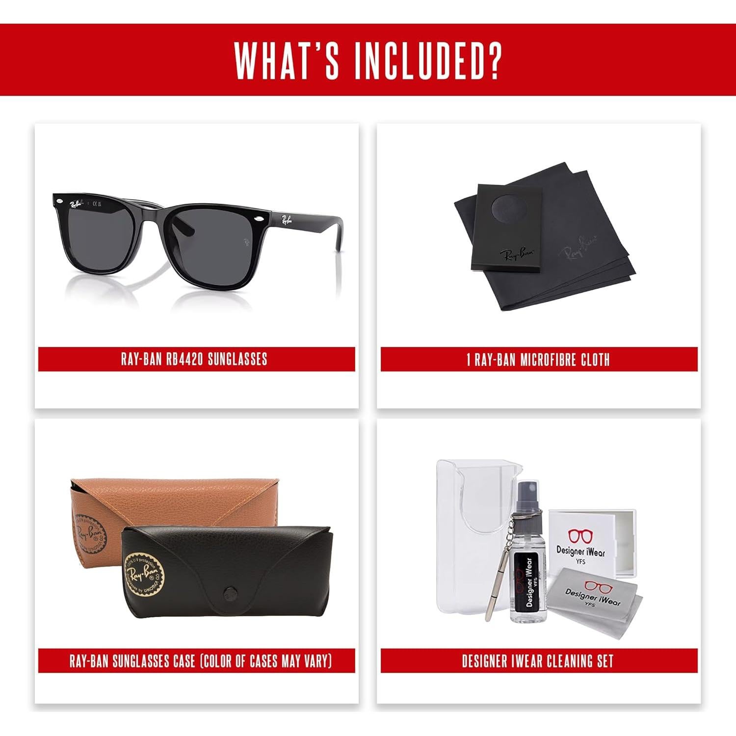 Gafas de sol Ray-Ban RB4420 unisex con kit de accesorios