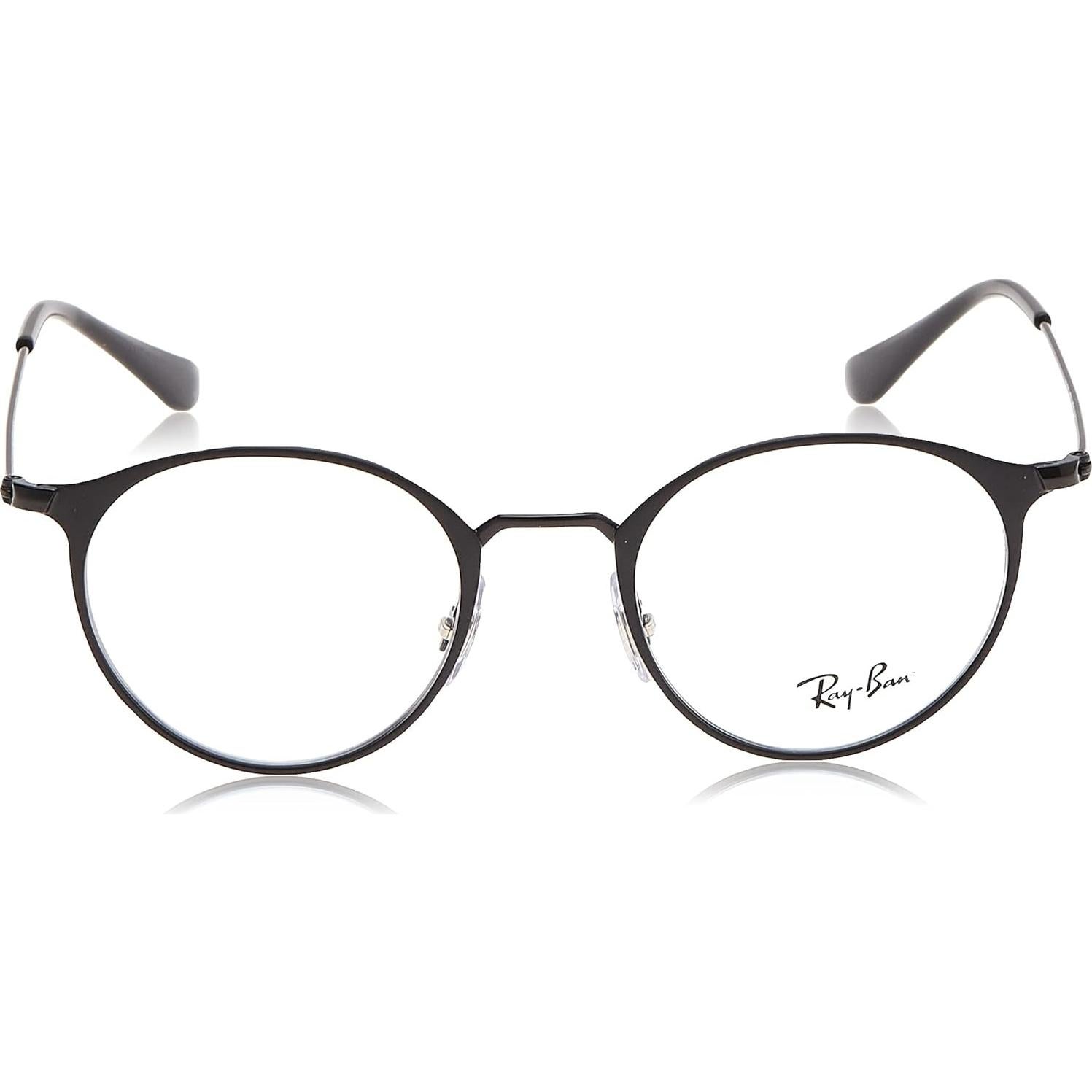 Montura Gafas Ray-Ban Rx6378 Round Negro Mate 49mm