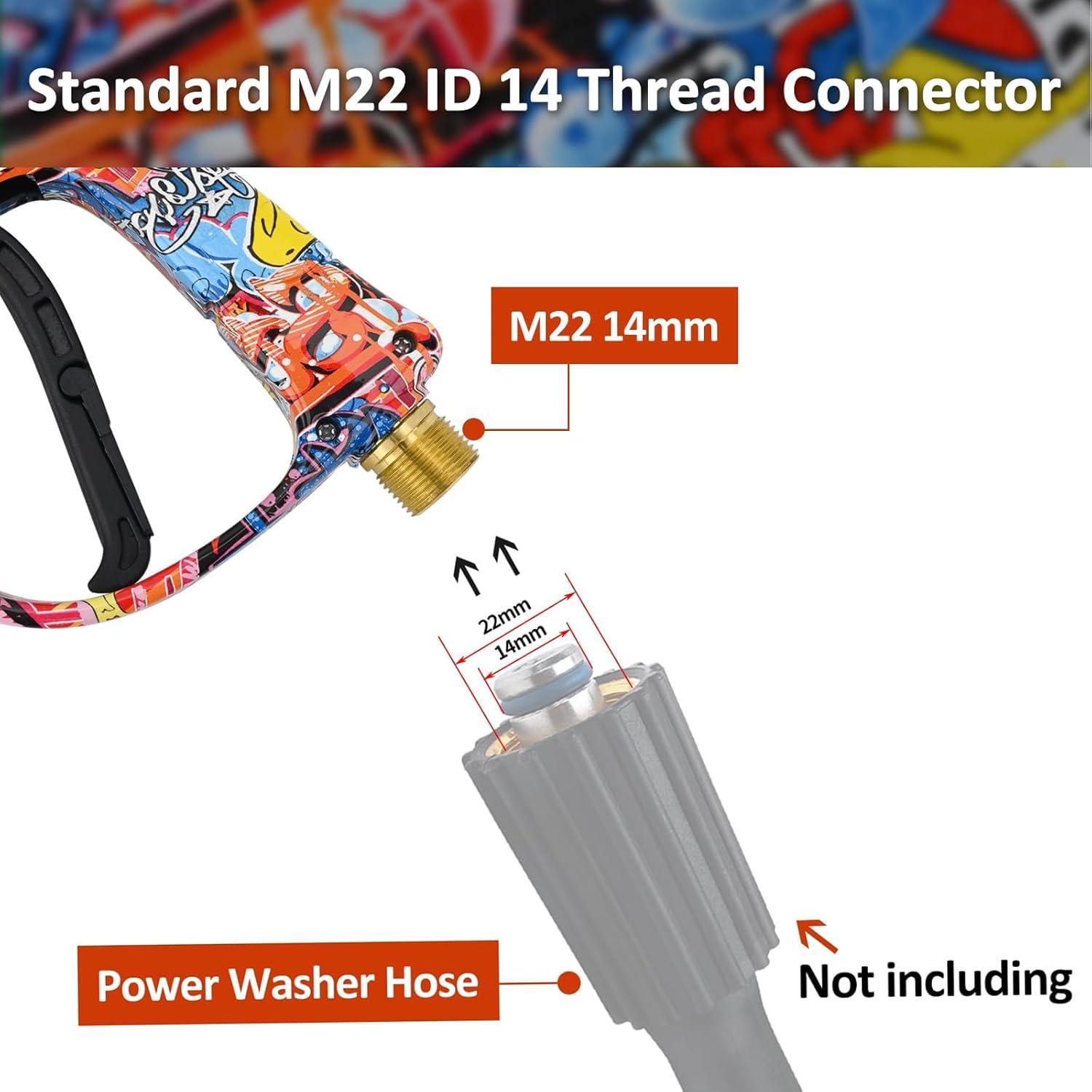 Pistola de Lavado a Presión BEAR FORCE 3000 PSI M22-14mm