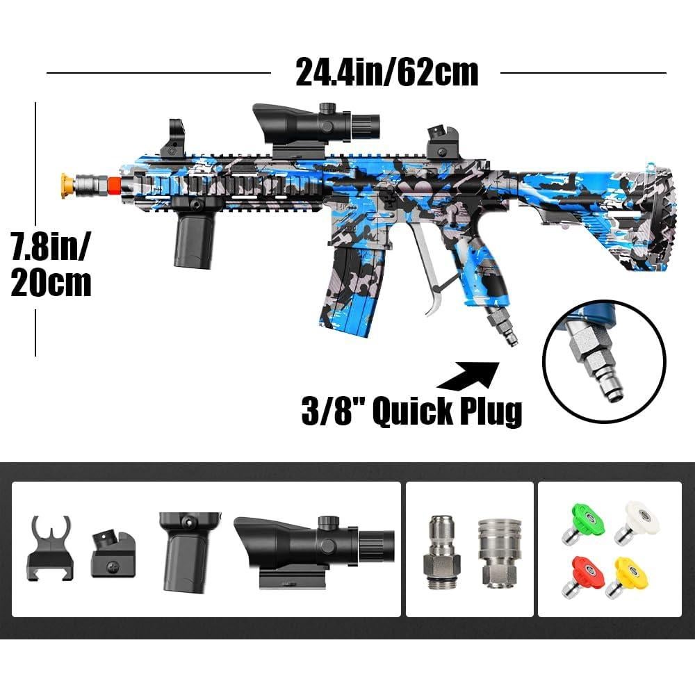 Pistola de Lavado a Presión AKMUNCLE M4A1 3600 PSI Negro