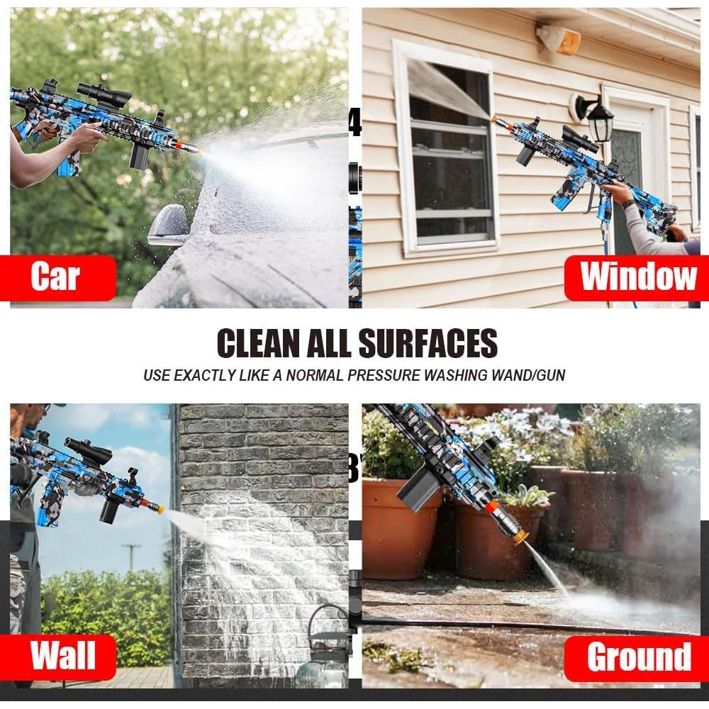 Pistola de Lavado a Presión AKMUNCLE M4A1 3600 PSI Negro