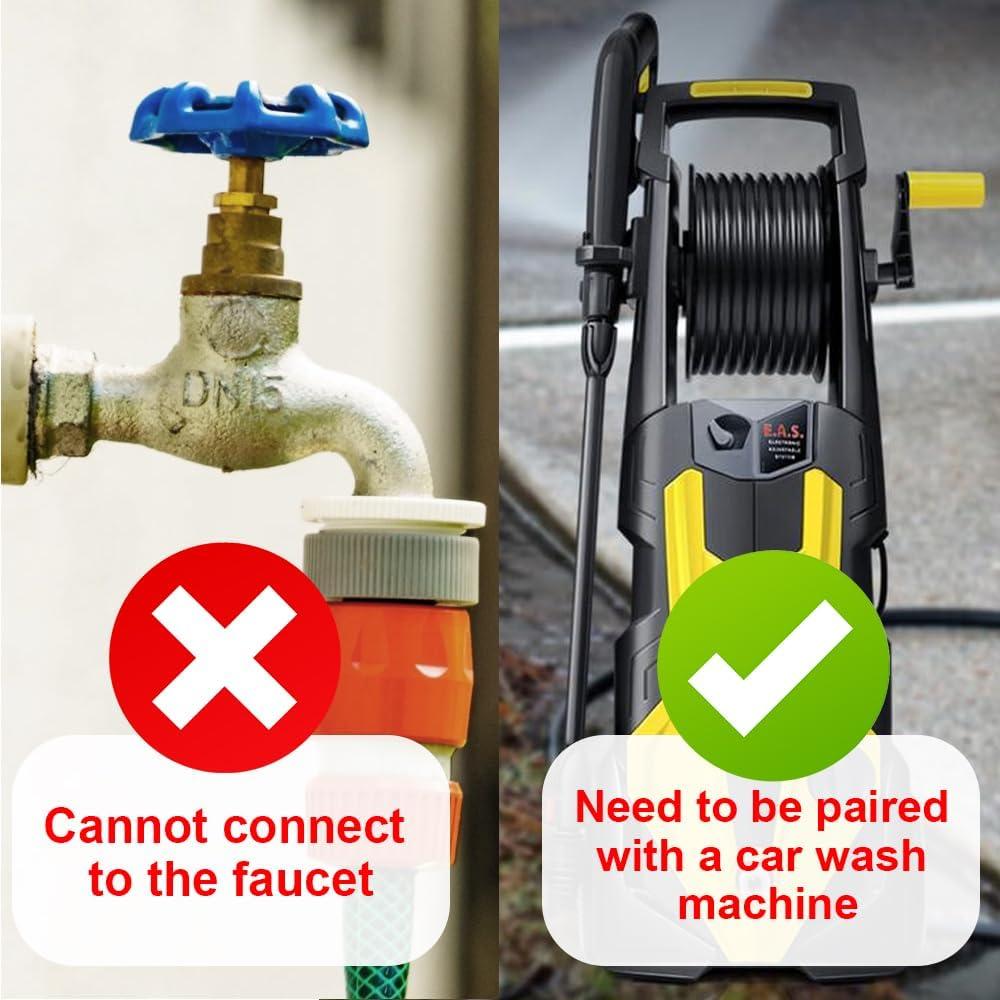 Pistola de Lavado a Presión AKMUNCLE M4A1 3600 PSI Negro