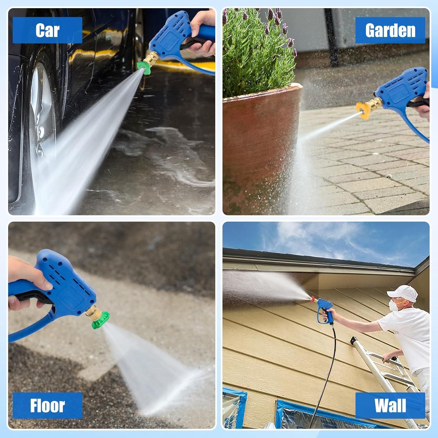 Pistola de Lavado a Presión Corta Vinnonvi 5000 PSI 10 L/min