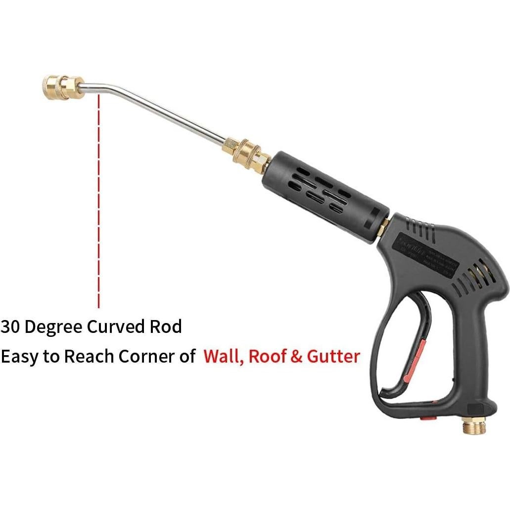 Pistola de Lavado a Presión CHAVOR 5000 PSI con 5 Boquillas