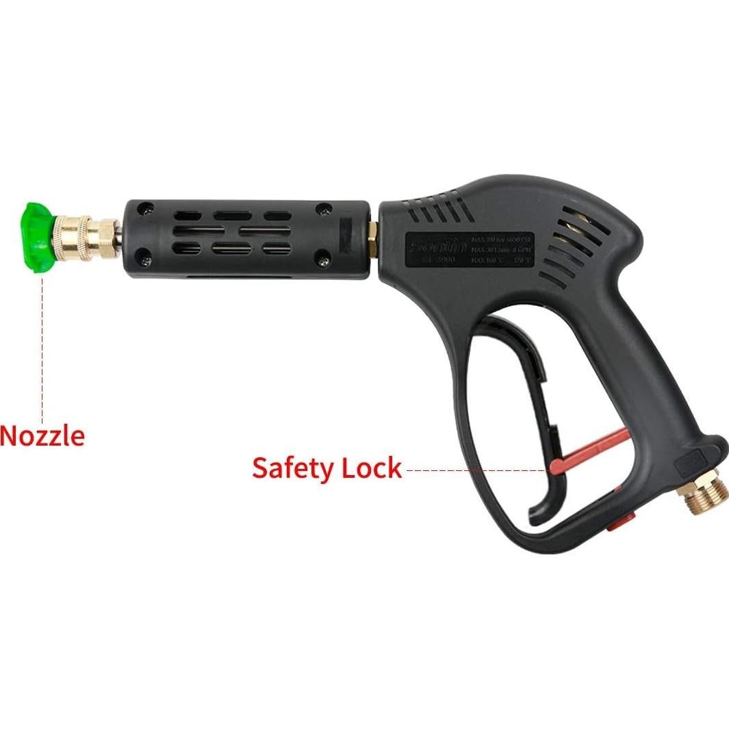 Pistola de Lavado a Presión CHAVOR 5000 PSI con 5 Boquillas