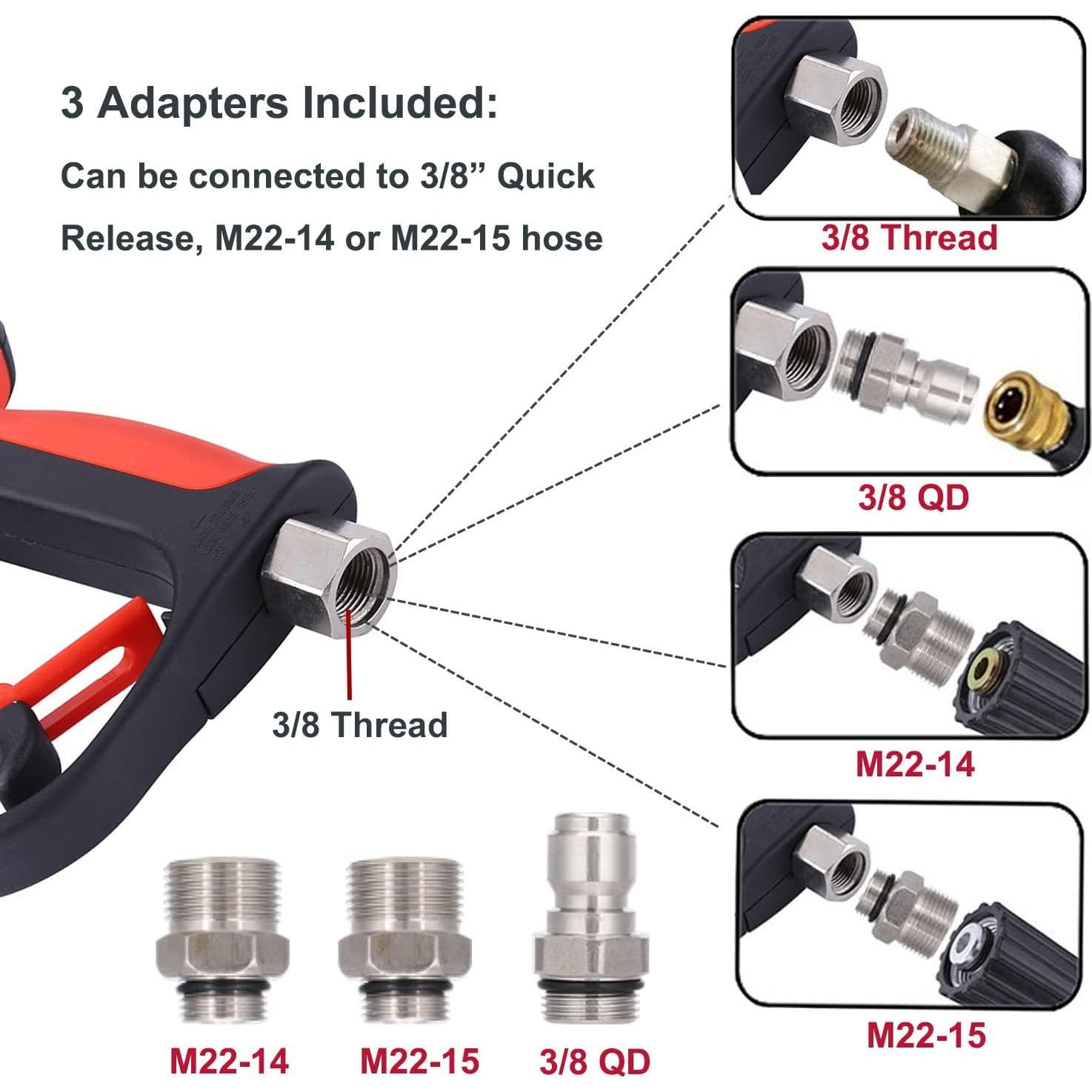 Pistola de Lavado a Presión CREEXEON 5000 PSI 10.5 GPM