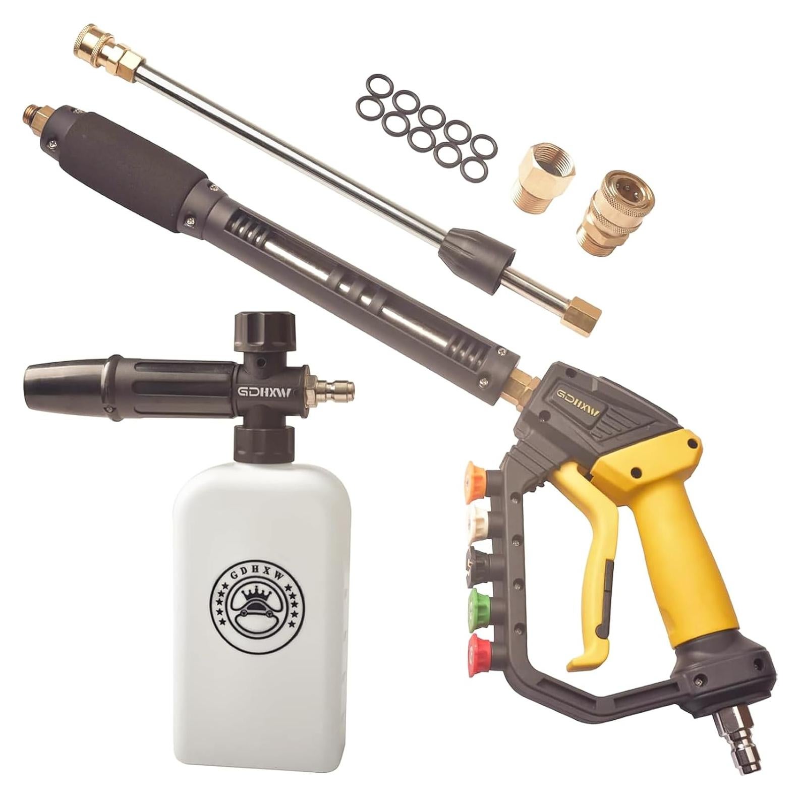 Pistola de Lavado a Presión GDHXW 5000 PSI con Caño de Espuma