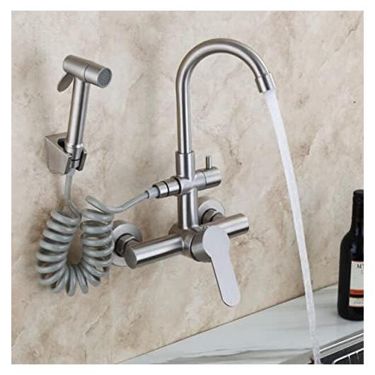 Grifo de Cocina Mezclador TYHZNQMPW 360° Acero Inoxidable