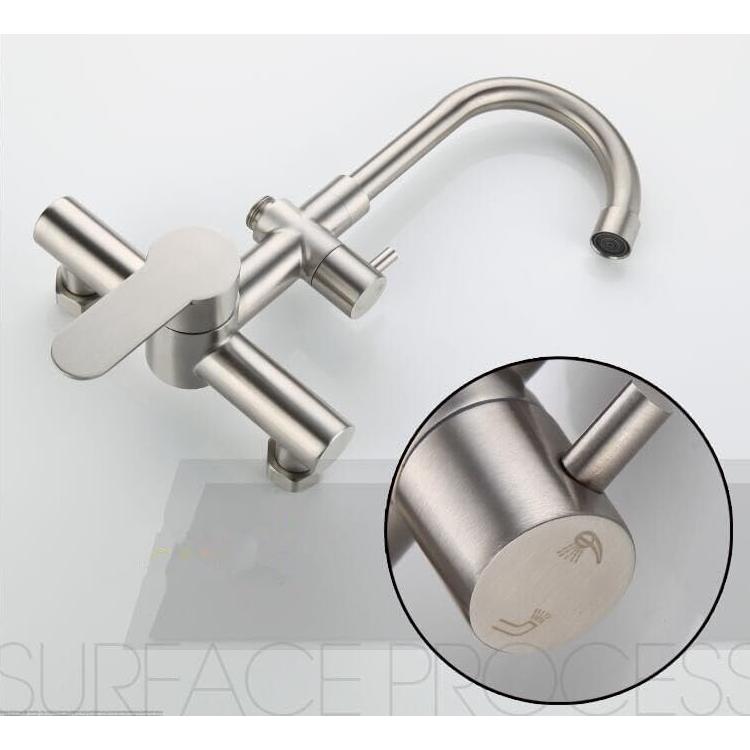 Grifo de Cocina Mezclador TYHZNQMPW 360° Acero Inoxidable