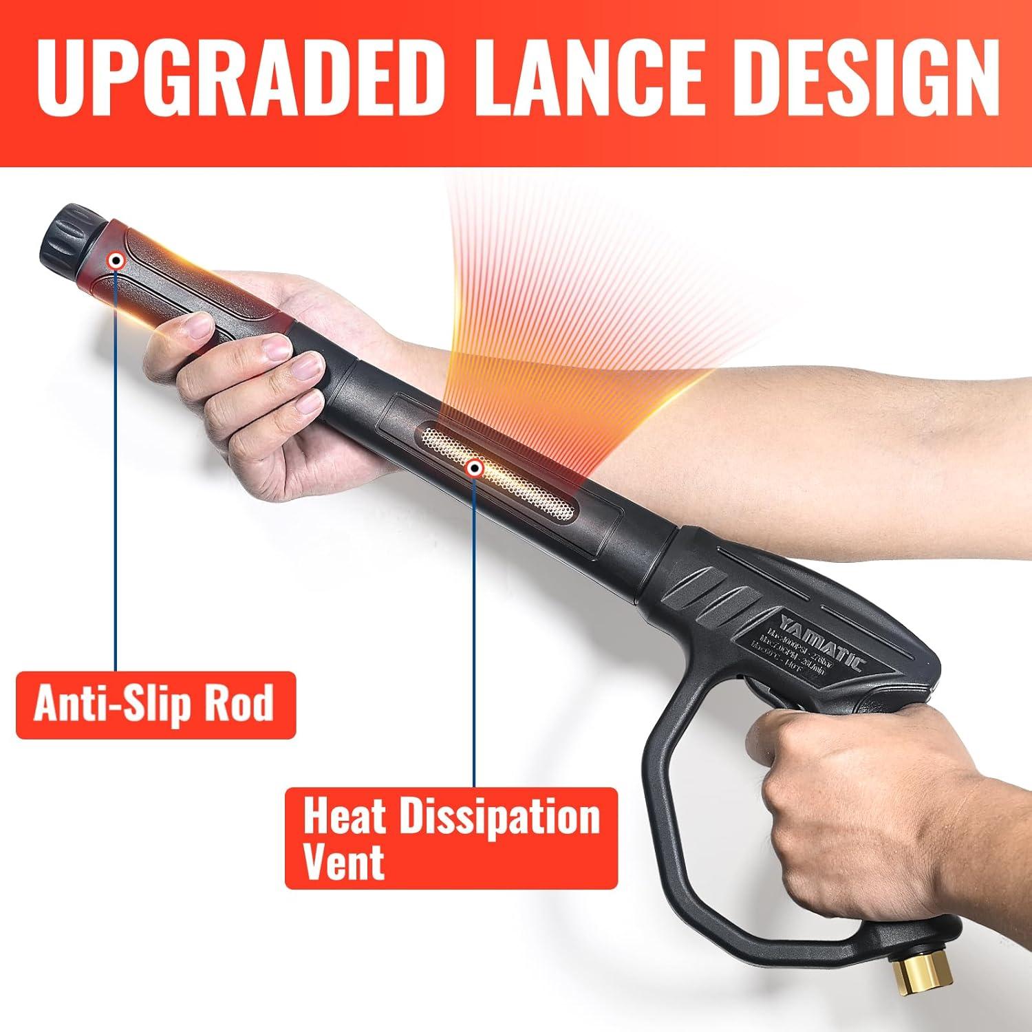 Pistola de Lavado a Presión YAMATIC con Manguera 15m