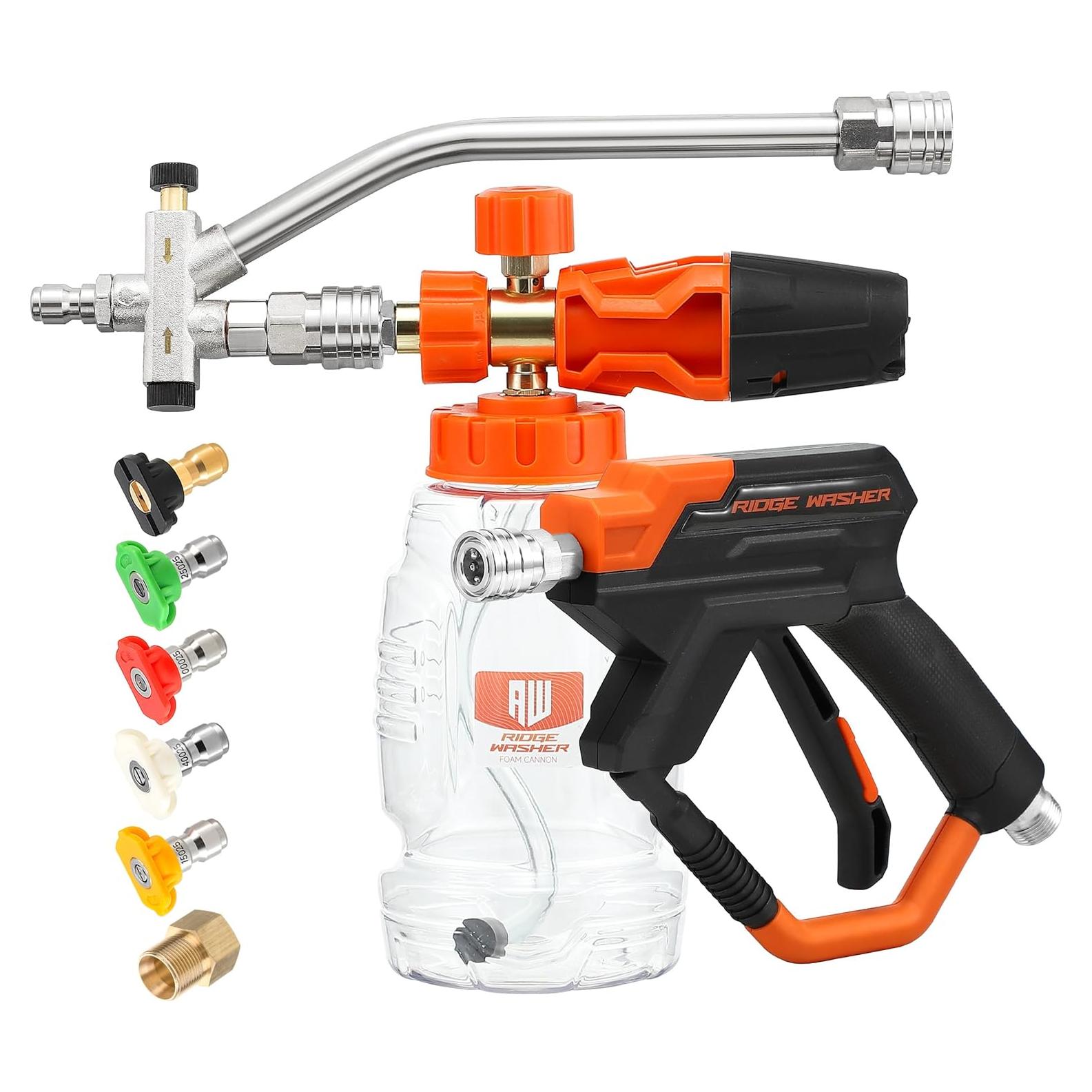 Pistola de Lavado a Presión Ridge Washer 4000 PSI Acero Inoxidable