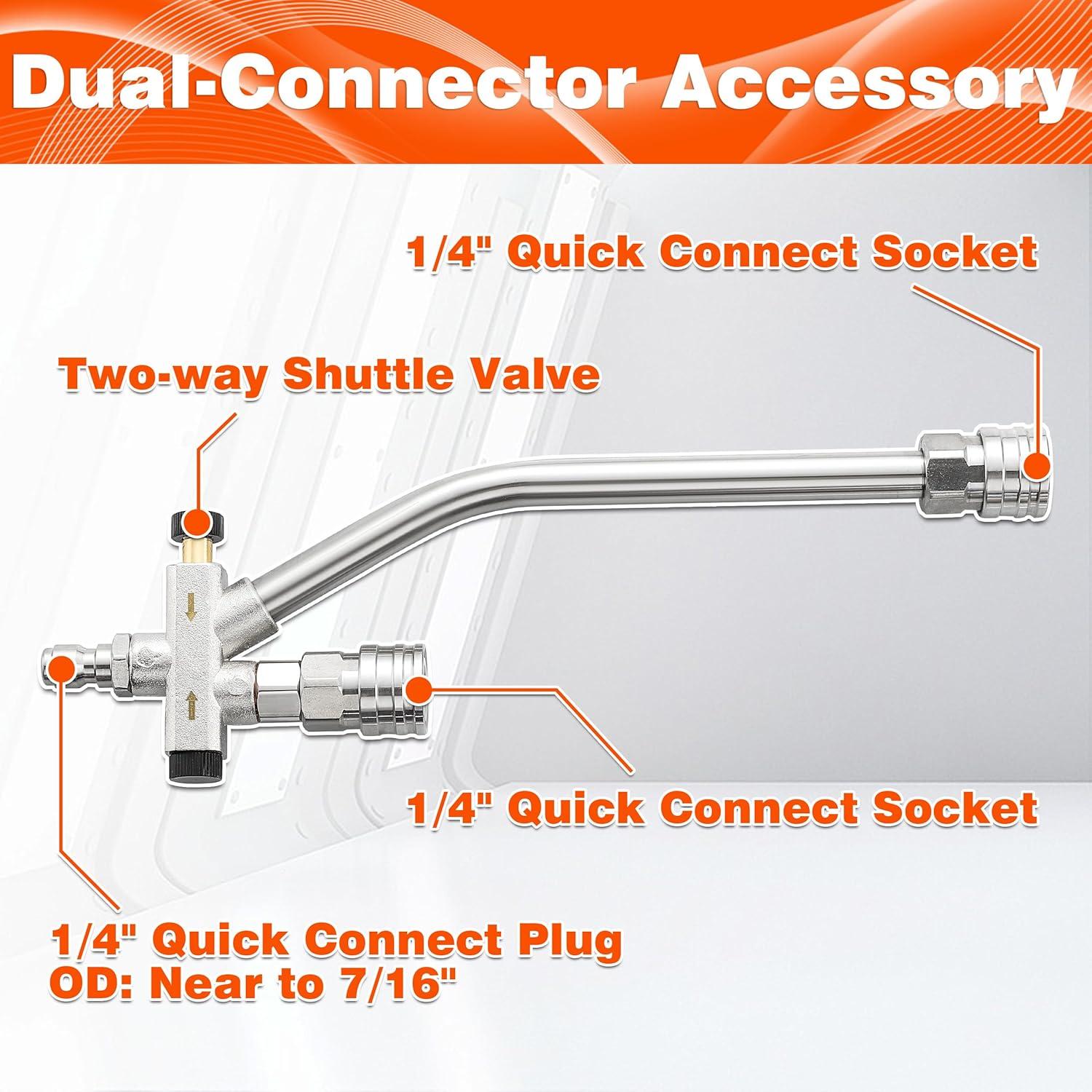 Pistola de Lavado a Presión Ridge Washer 4000 PSI Acero Inoxidable