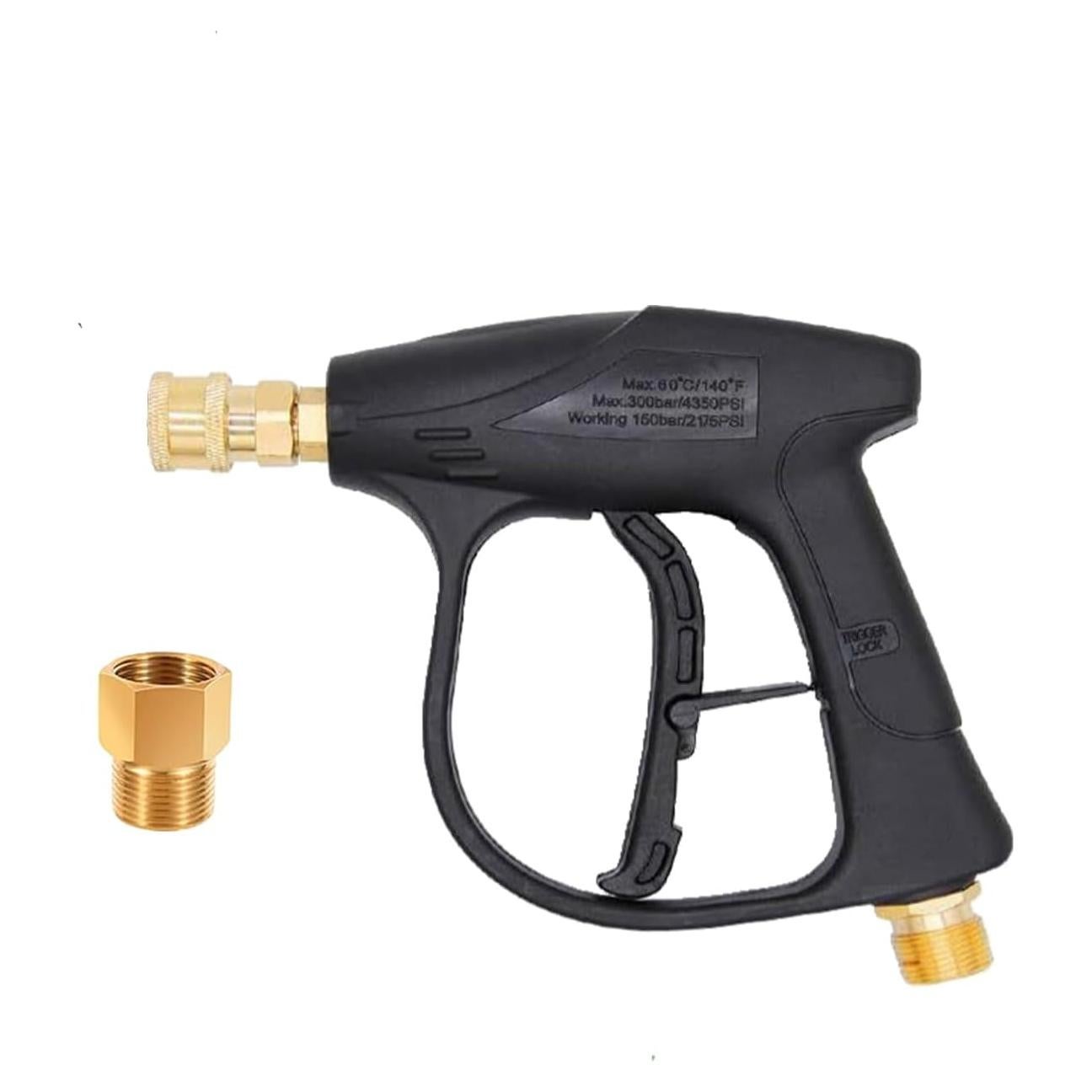 Pistola de Lavado a Presión 4350 PSI M22-14mm con Conector Rápido