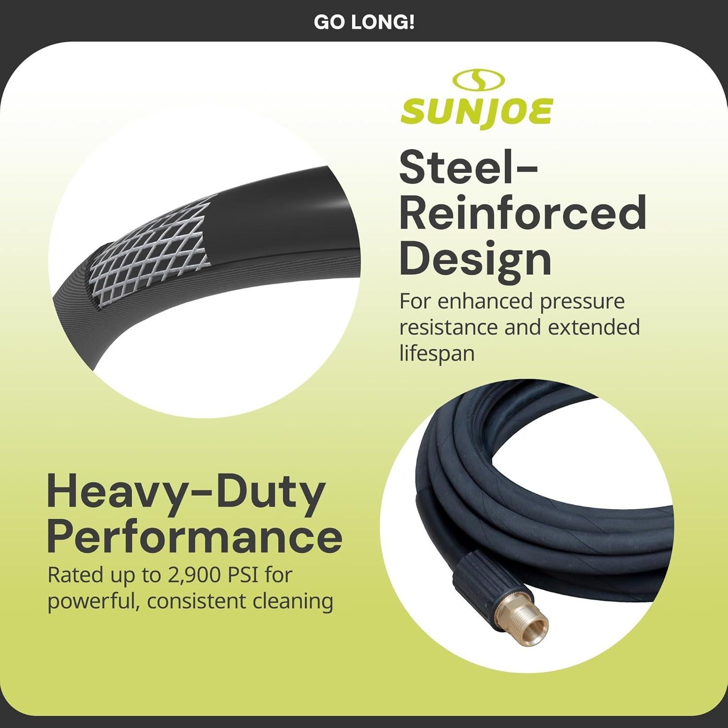 Manguera de Extensión Alta Presión Sun Joe SPX-25HD 7.62 m