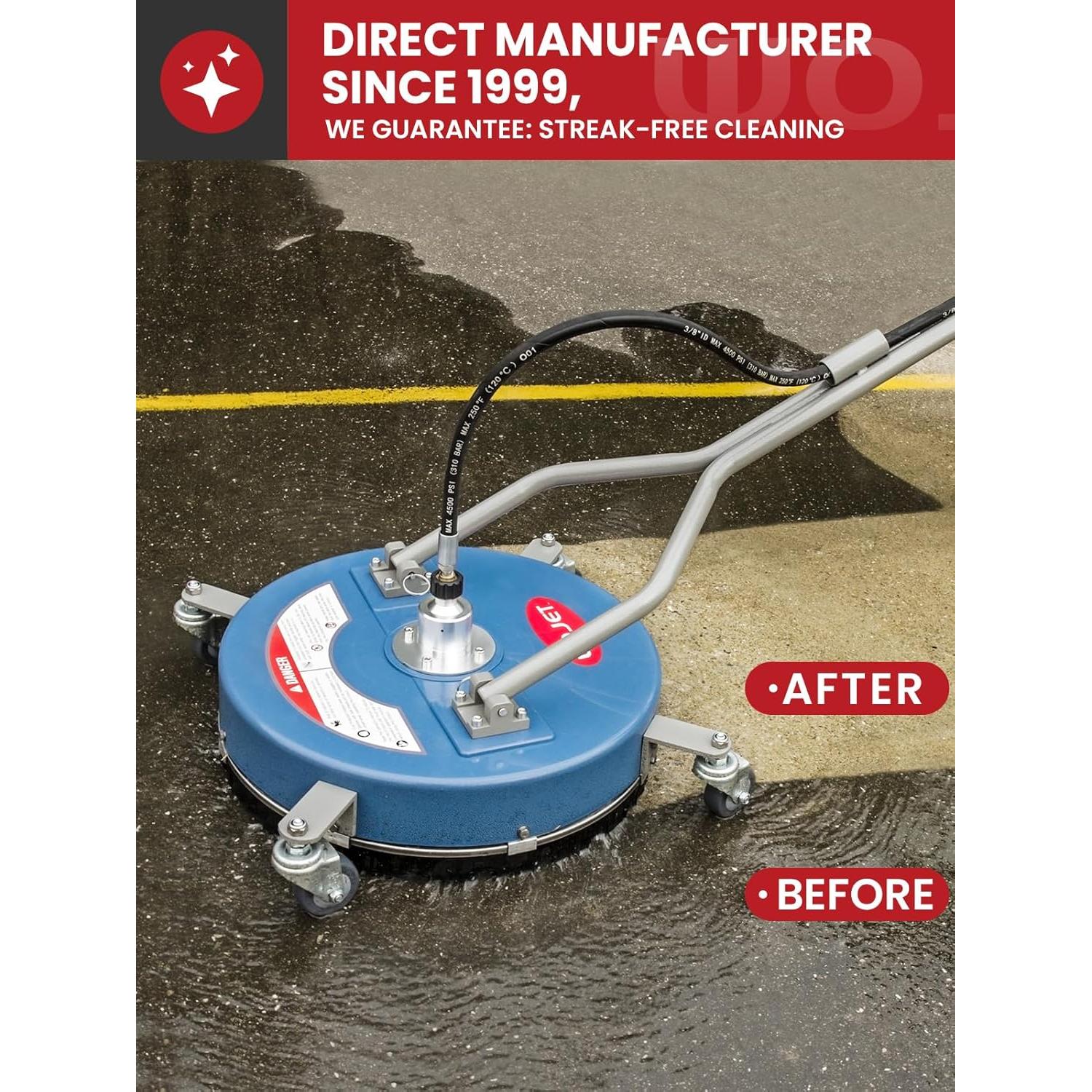 Limpiador de Superficies WOJET 20" 4500 PSI para Lavadora