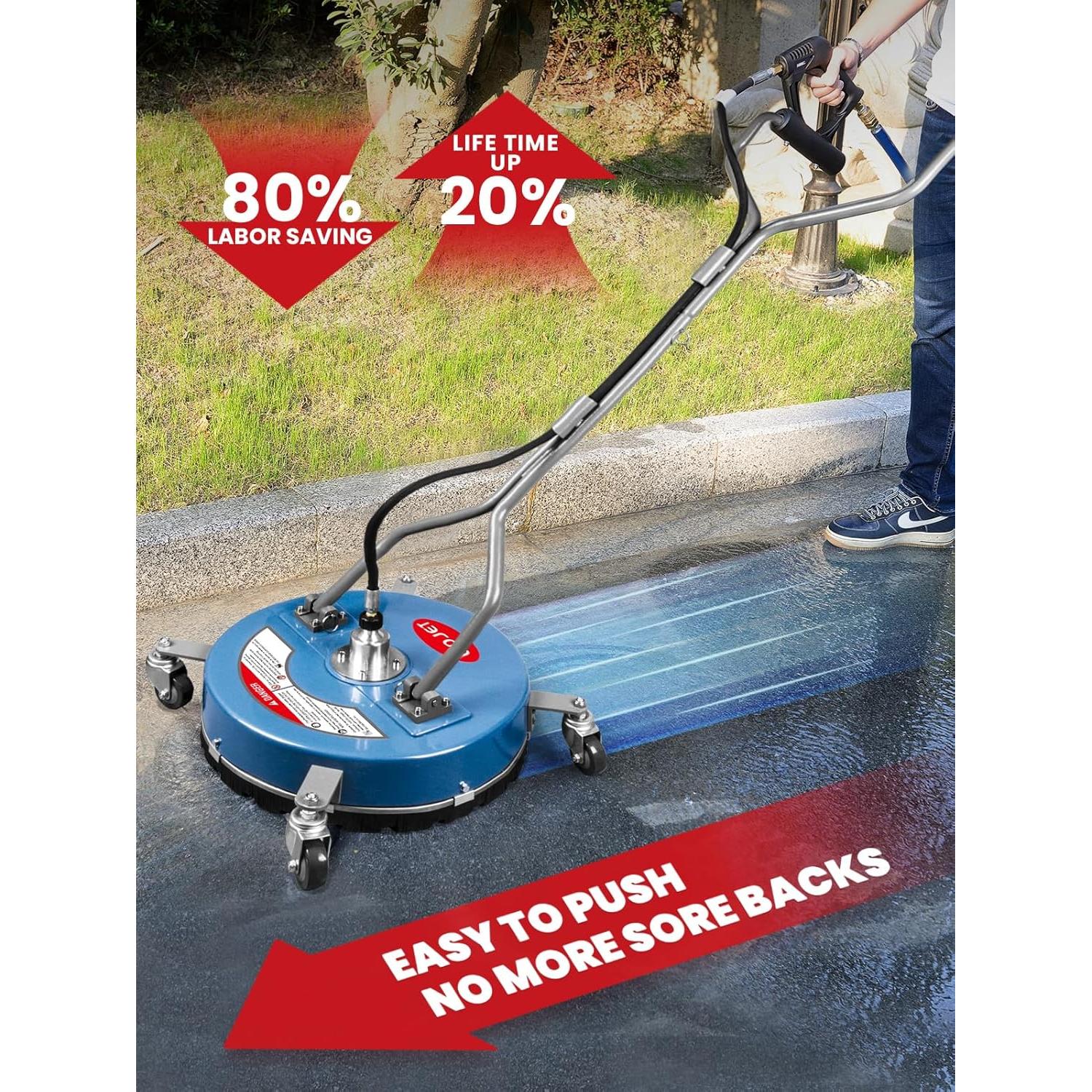 Limpiador de Superficies WOJET 20" 4500 PSI para Lavadora