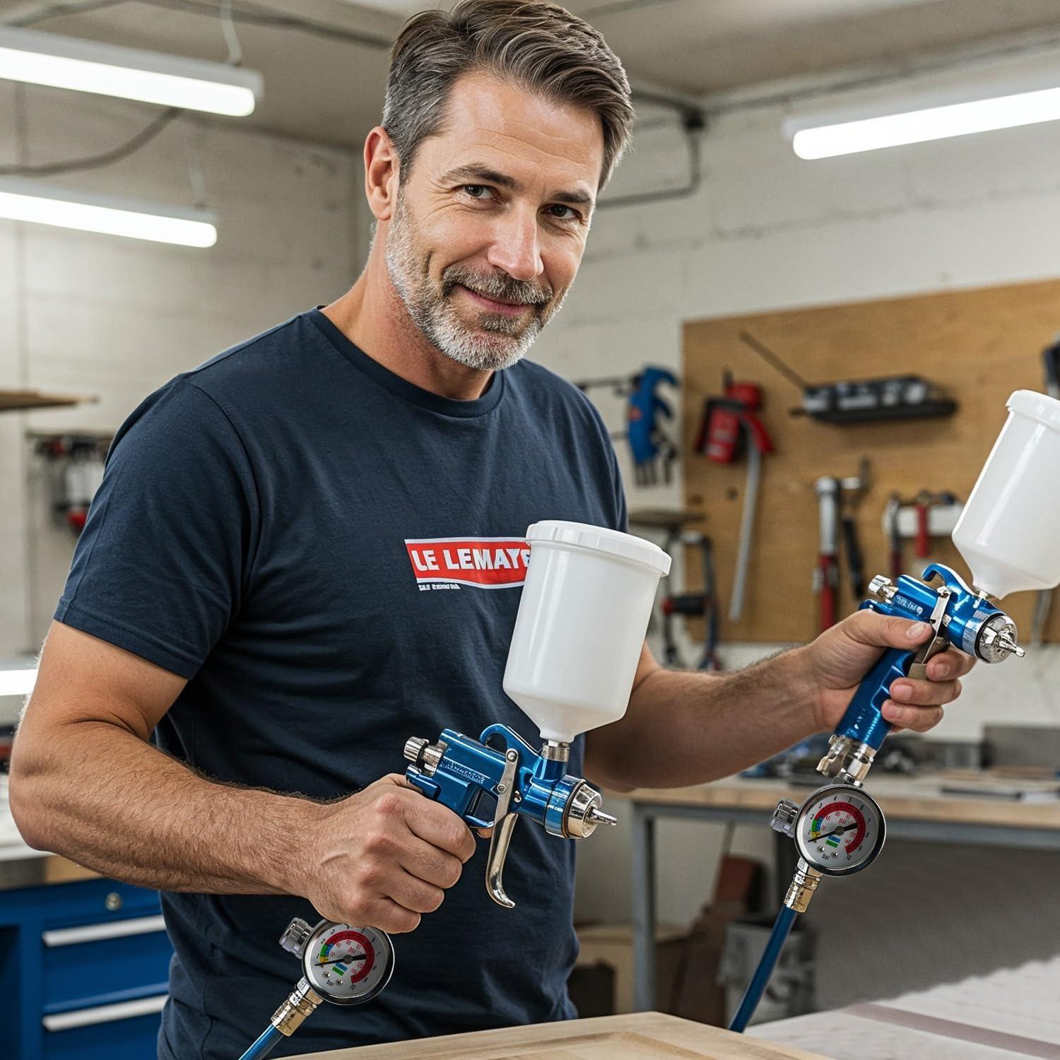 Regulador de Aire LE LEMATEC AR-01 con Manómetro 0-150 PSI