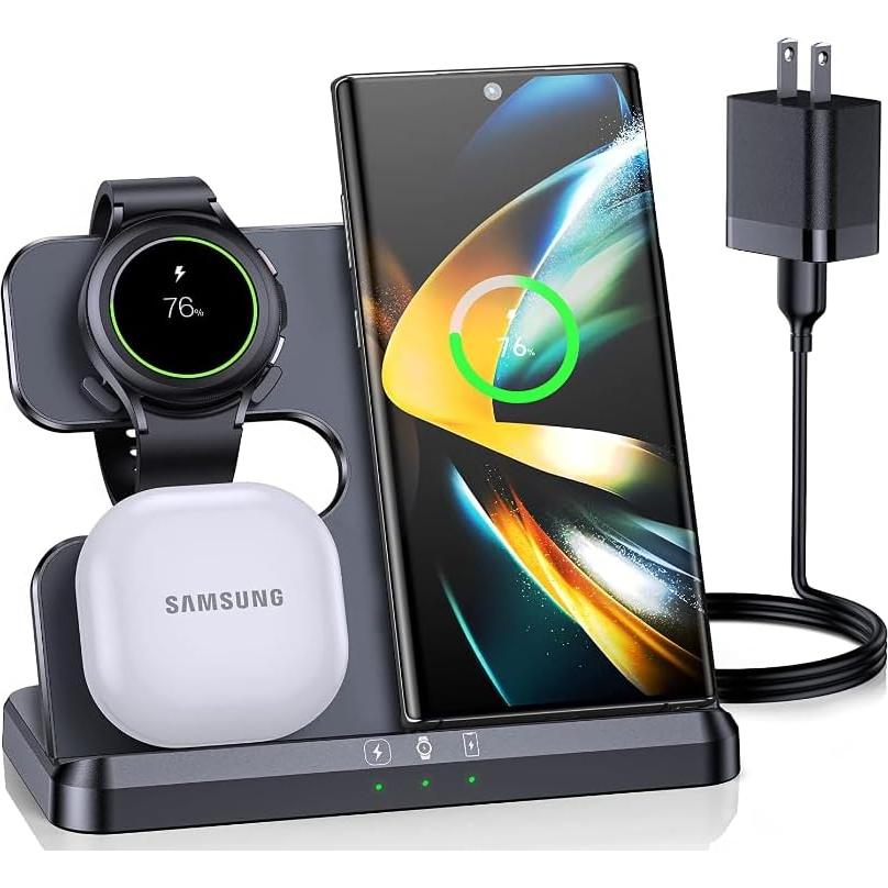 Cargador Inalámbrico ZUBARR 3 en 1 para Samsung Galaxy